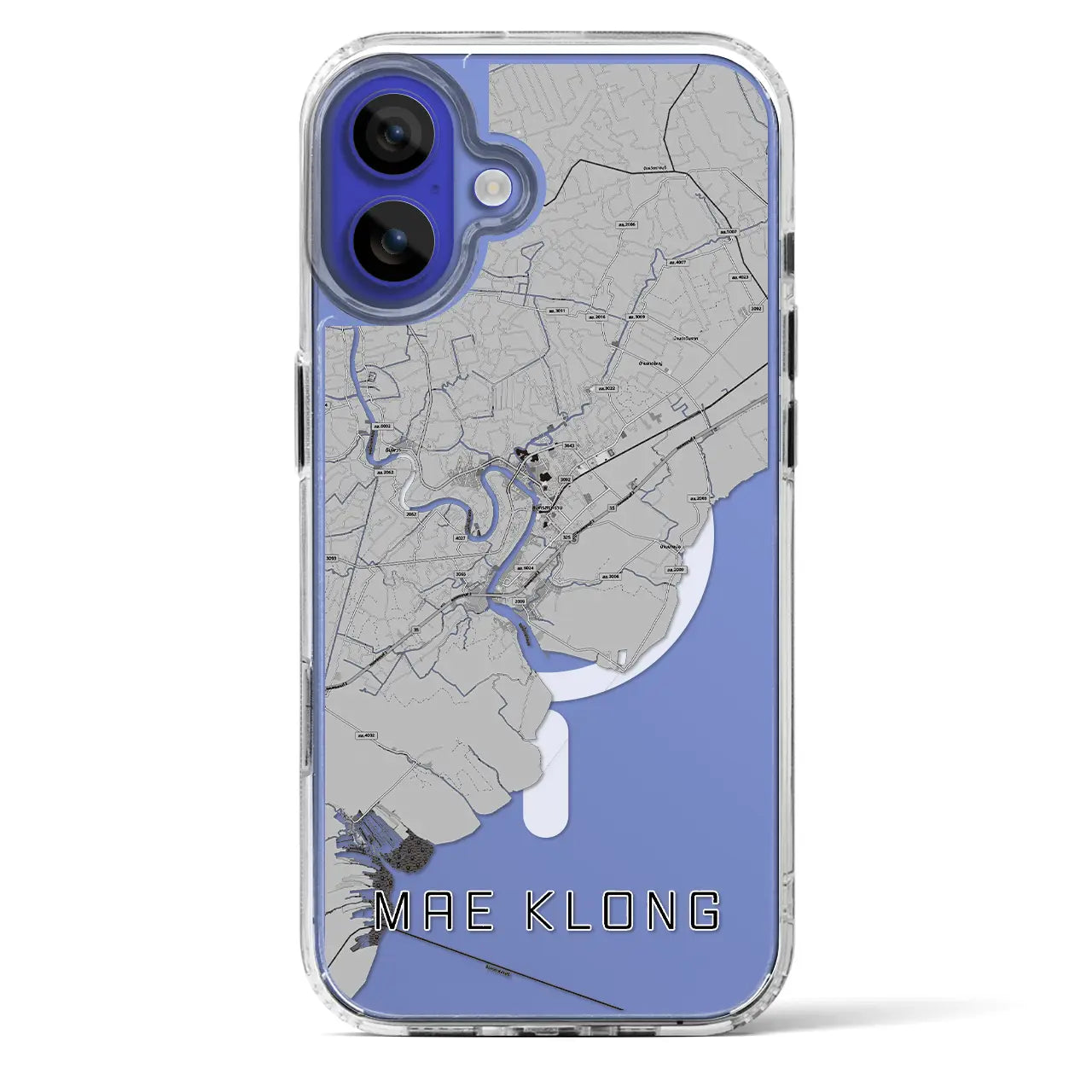 【メークロン(タイ)】地図柄iPhoneケース(MagSafeタイプ)