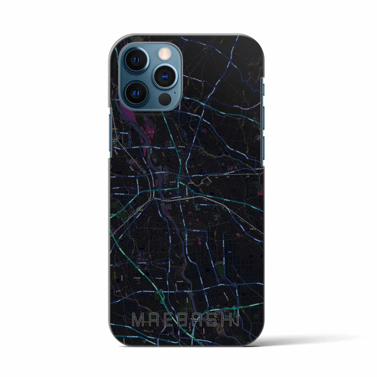 【前橋(群馬県)】地図柄iPhoneケース(バックカバータイプ)