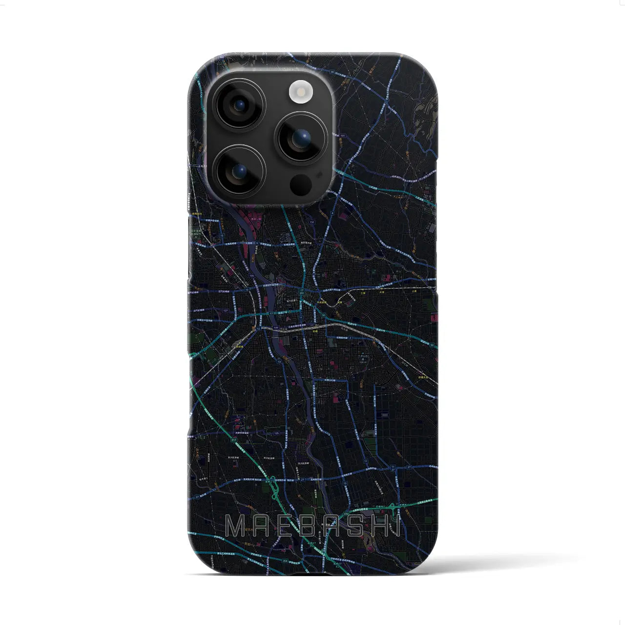 【前橋(群馬県)】地図柄iPhoneケース(バックカバータイプ)