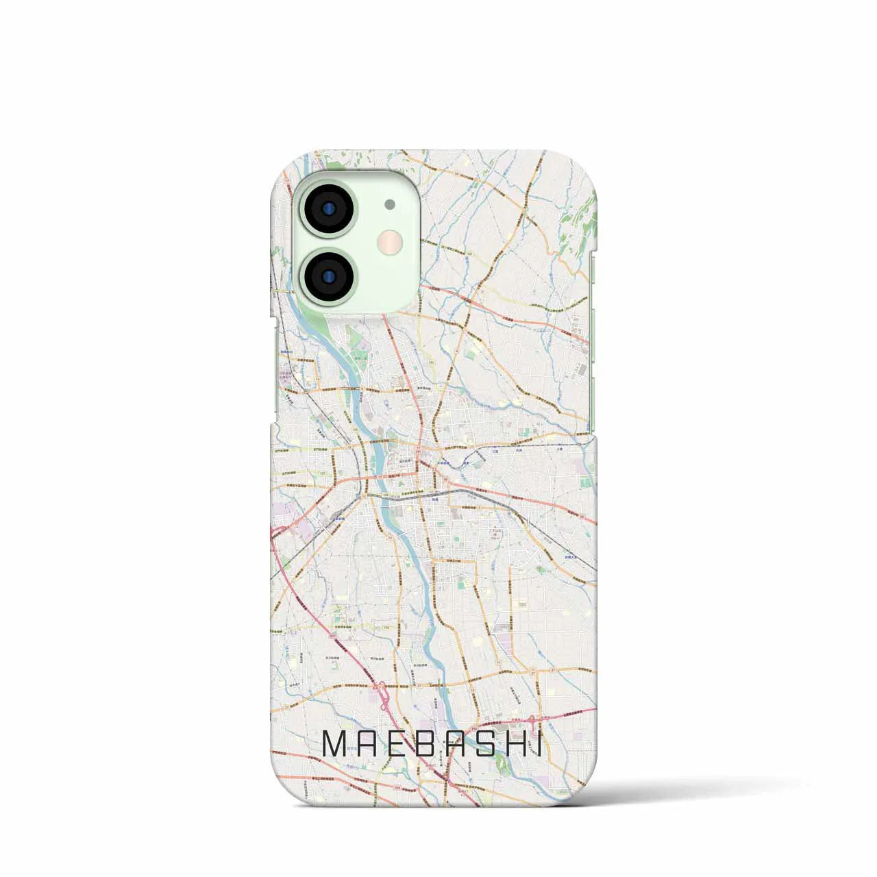 【前橋(群馬県)】地図柄iPhoneケース(バックカバータイプ)