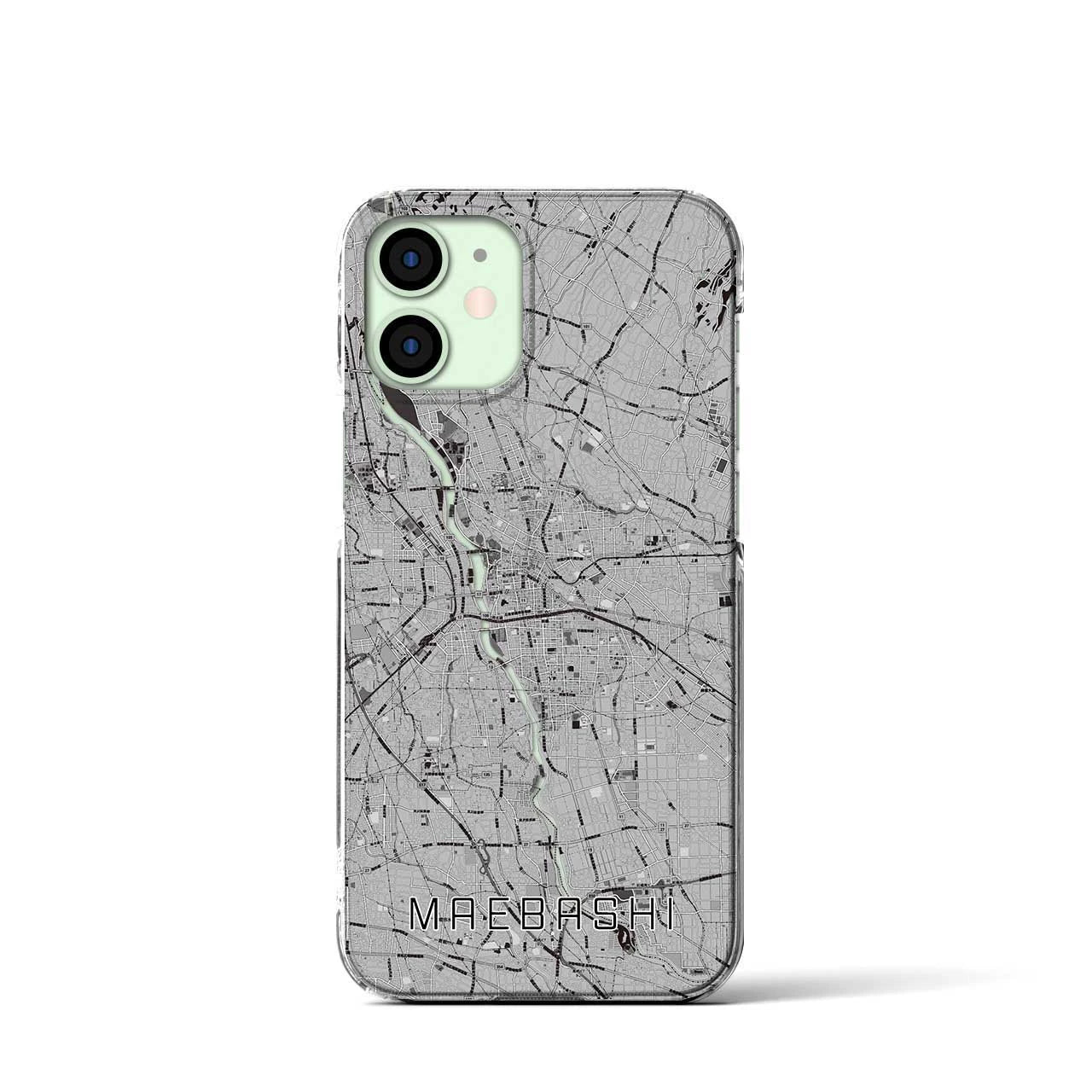 【前橋(群馬県)】地図柄iPhoneケース(クリアタイプ)