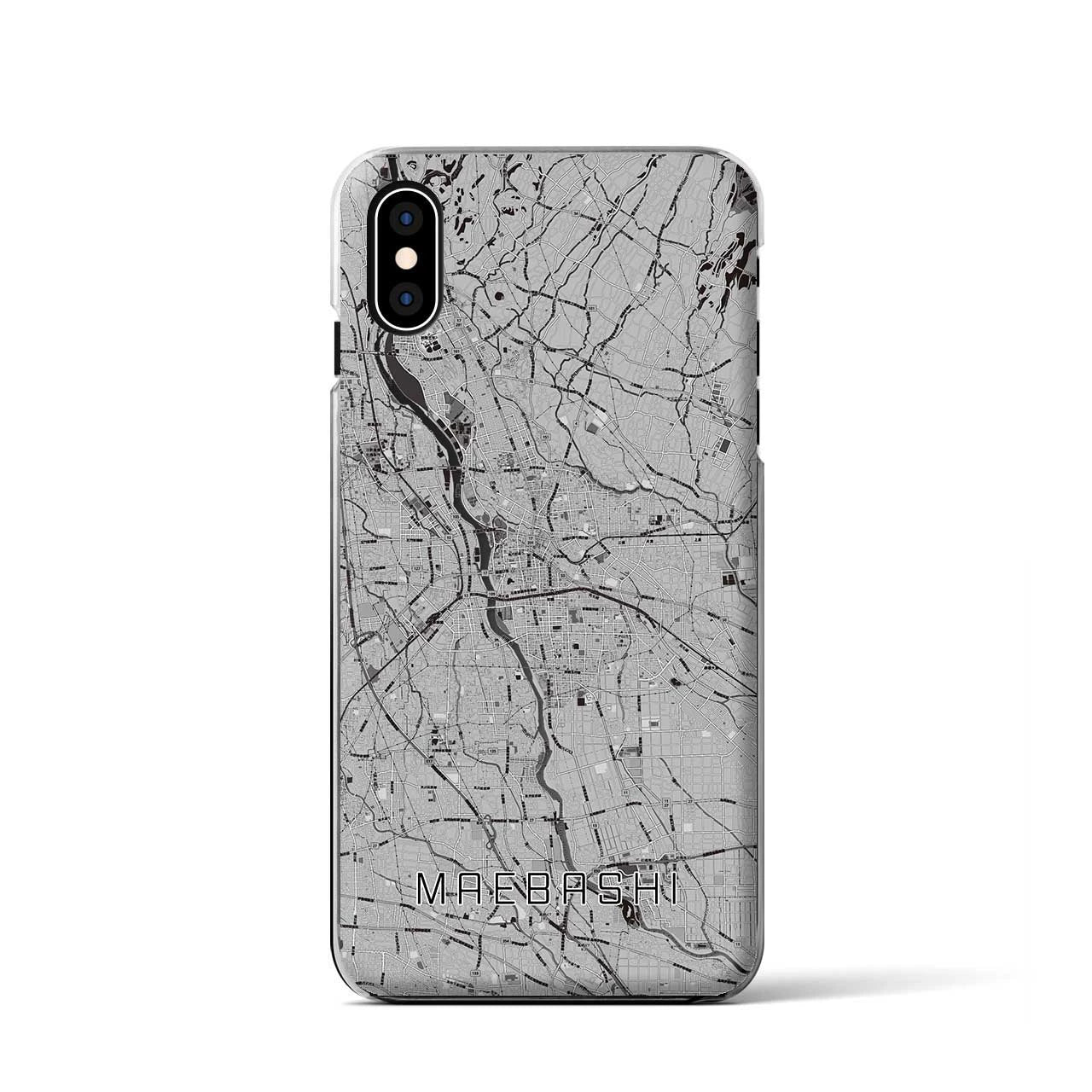 【前橋(群馬県)】地図柄iPhoneケース(クリアタイプ)