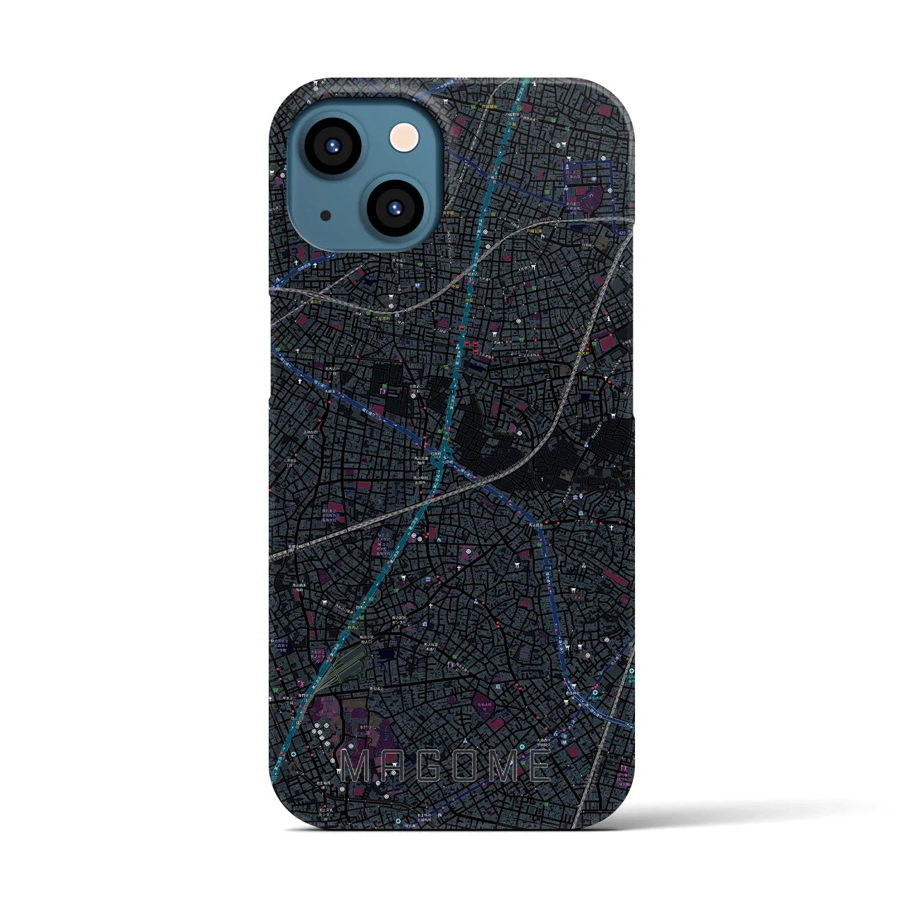 【馬込(東京都)】地図柄iPhoneケース(バックカバータイプ)