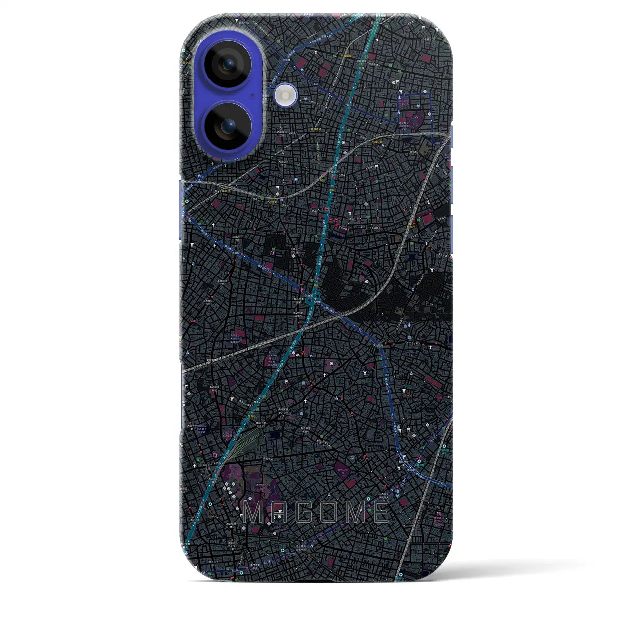 【馬込(東京都)】地図柄iPhoneケース(バックカバータイプ)