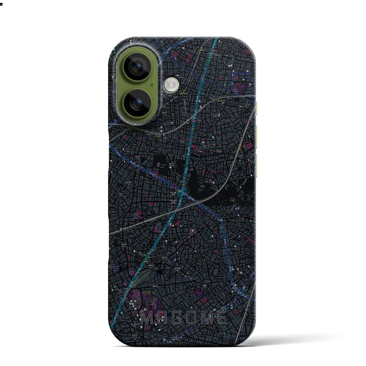 【馬込(東京都)】地図柄iPhoneケース(バックカバータイプ)