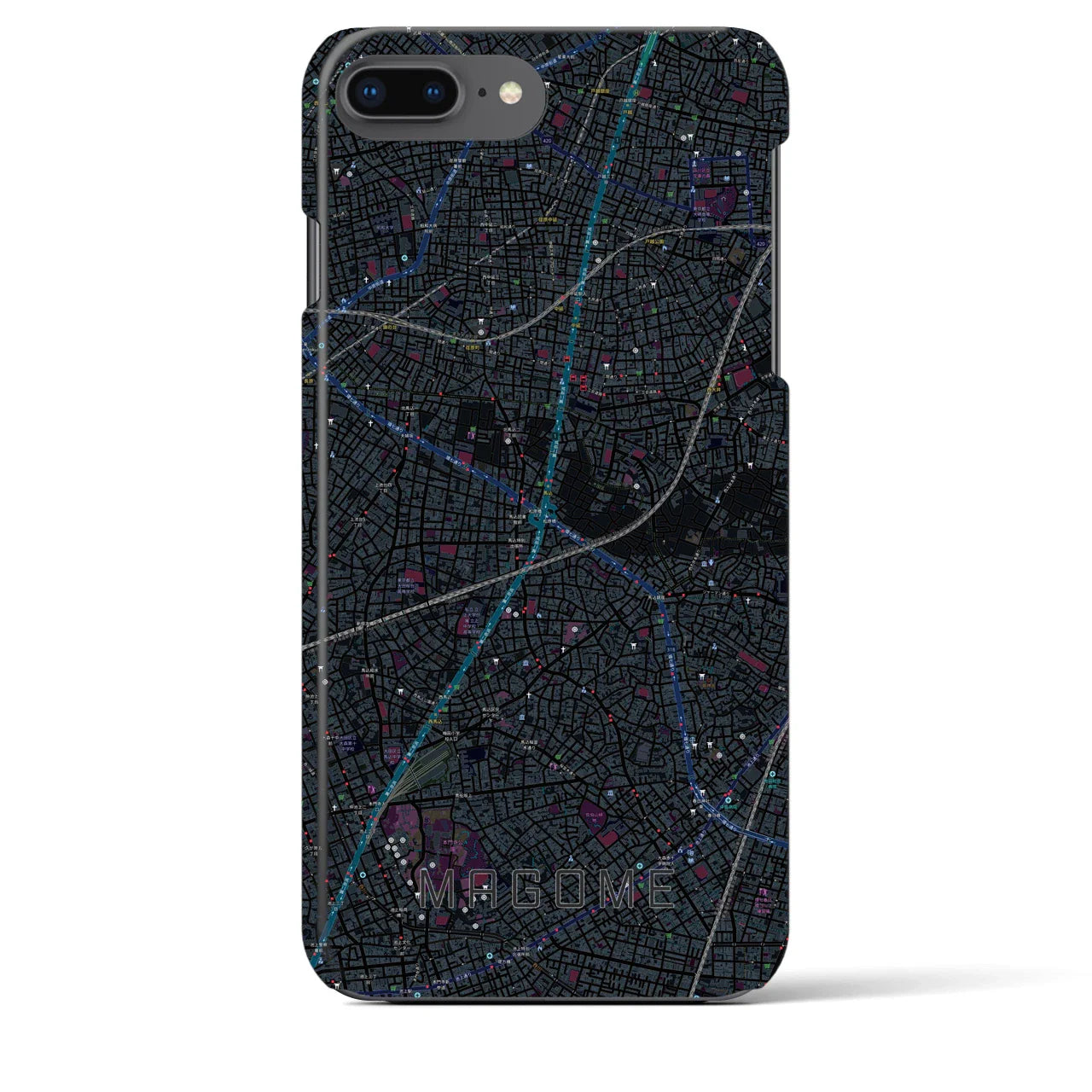 【馬込(東京都)】地図柄iPhoneケース(バックカバータイプ)