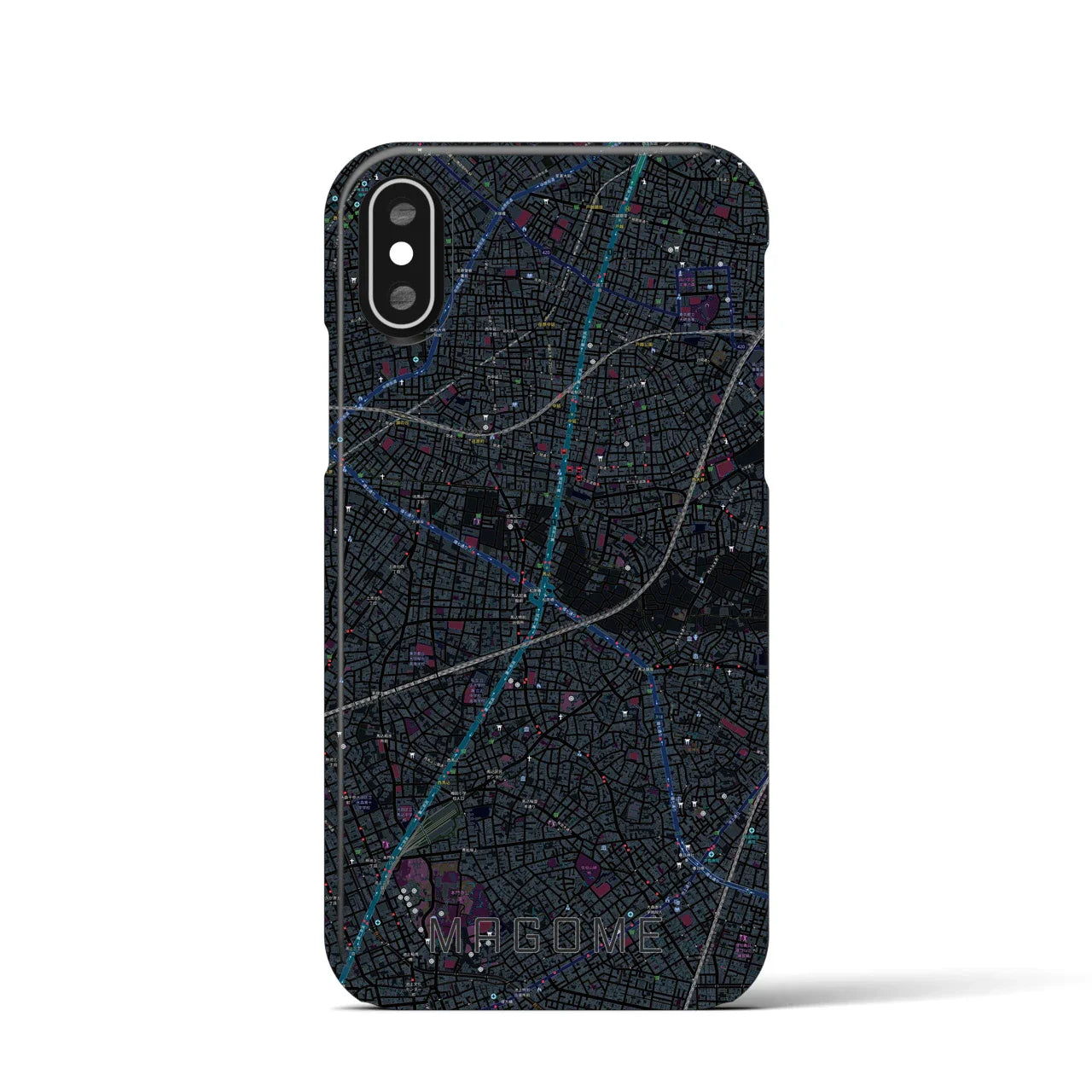 【馬込(東京都)】地図柄iPhoneケース(バックカバータイプ)