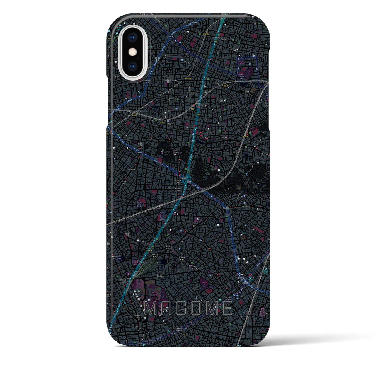 【馬込(東京都)】地図柄iPhoneケース(バックカバータイプ)