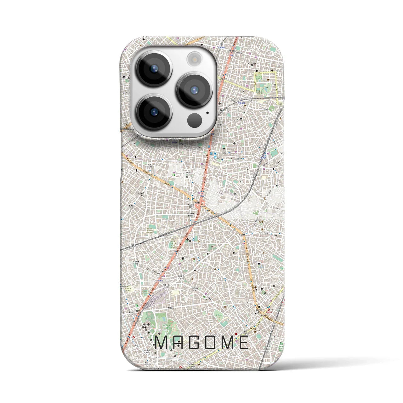 【馬込(東京都)】地図柄iPhoneケース(バックカバータイプ)