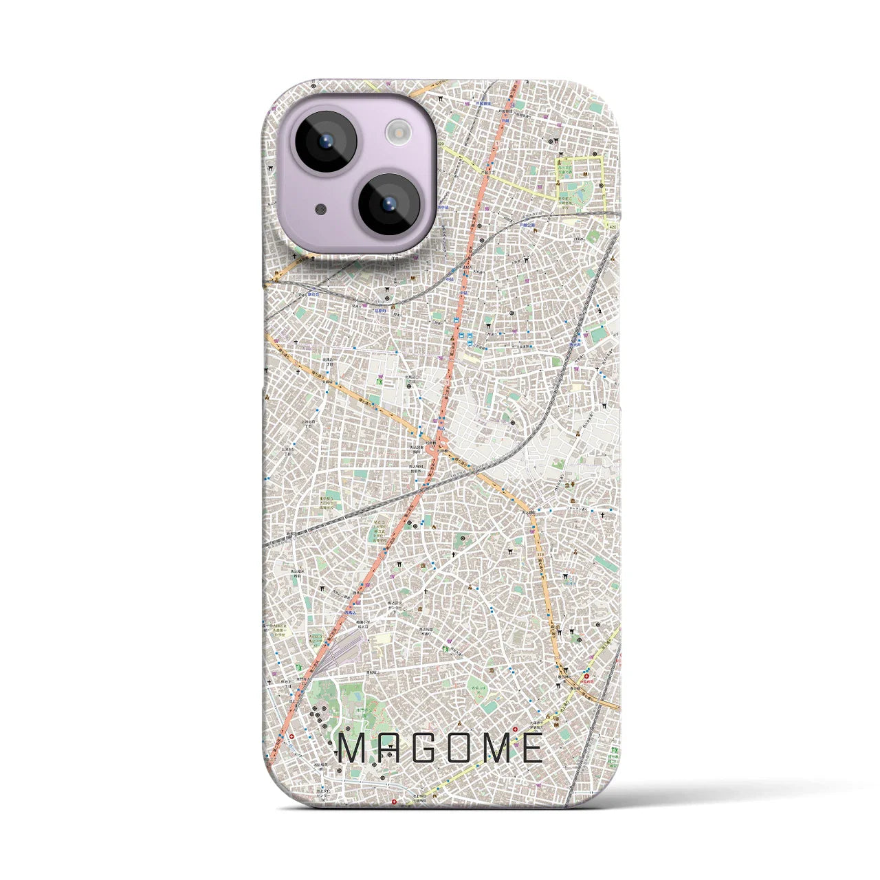 【馬込(東京都)】地図柄iPhoneケース(バックカバータイプ)