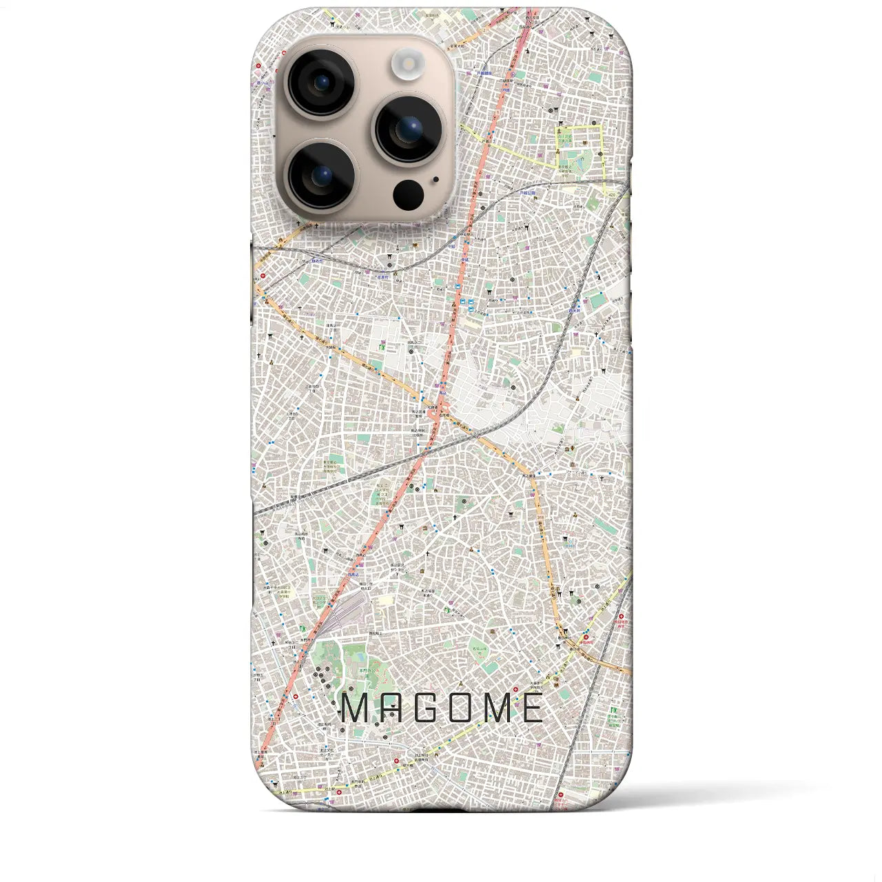 【馬込(東京都)】地図柄iPhoneケース(バックカバータイプ)