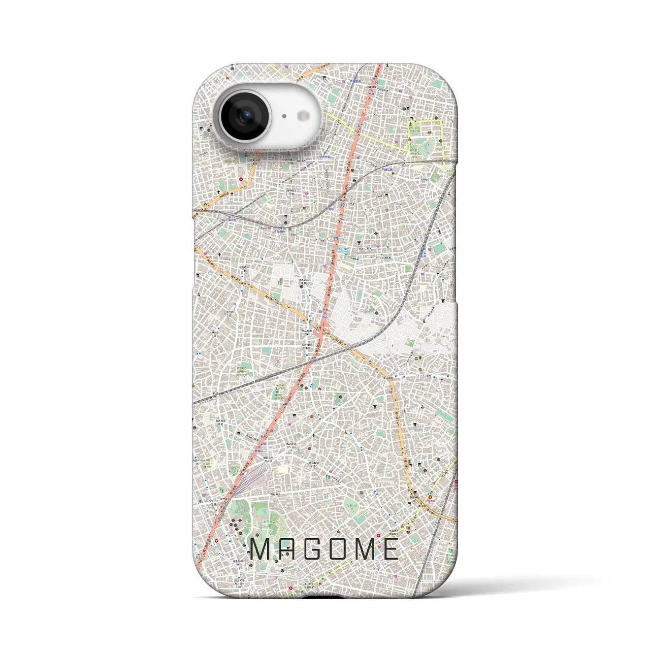 【馬込(東京都)】地図柄iPhoneケース(バックカバータイプ)