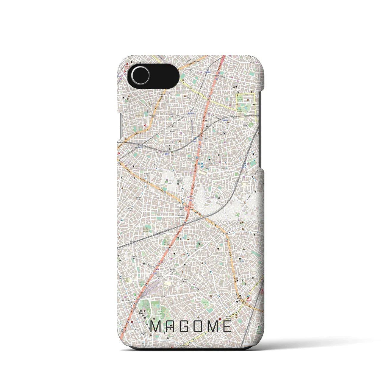 【馬込(東京都)】地図柄iPhoneケース(バックカバータイプ)