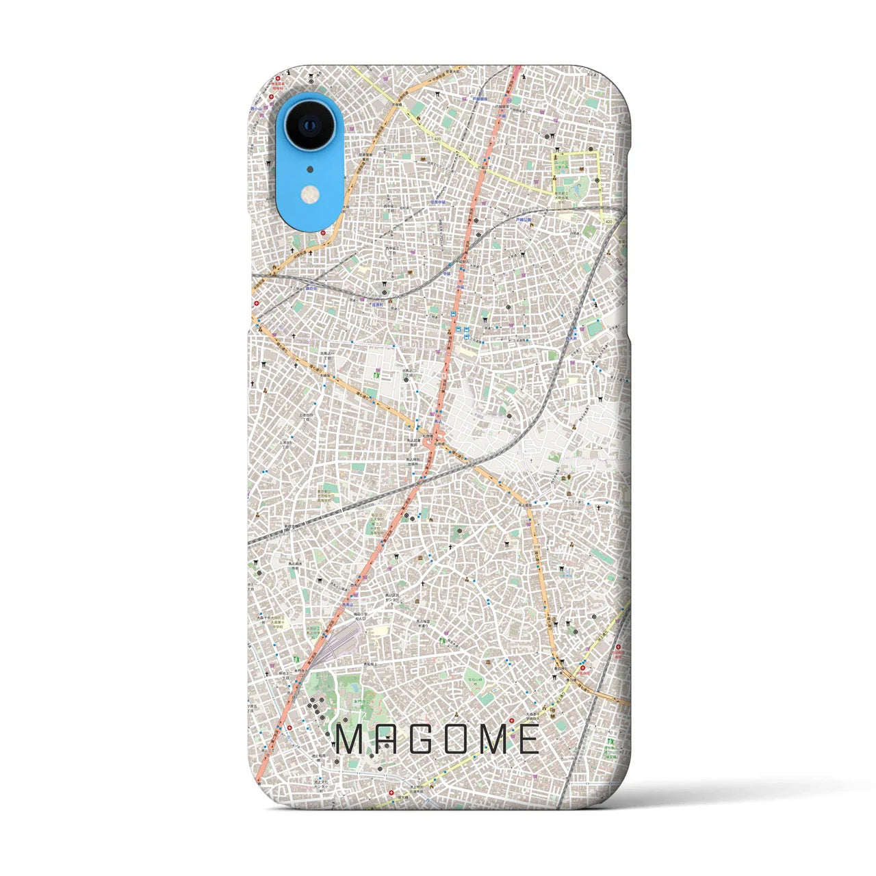 【馬込(東京都)】地図柄iPhoneケース(バックカバータイプ)