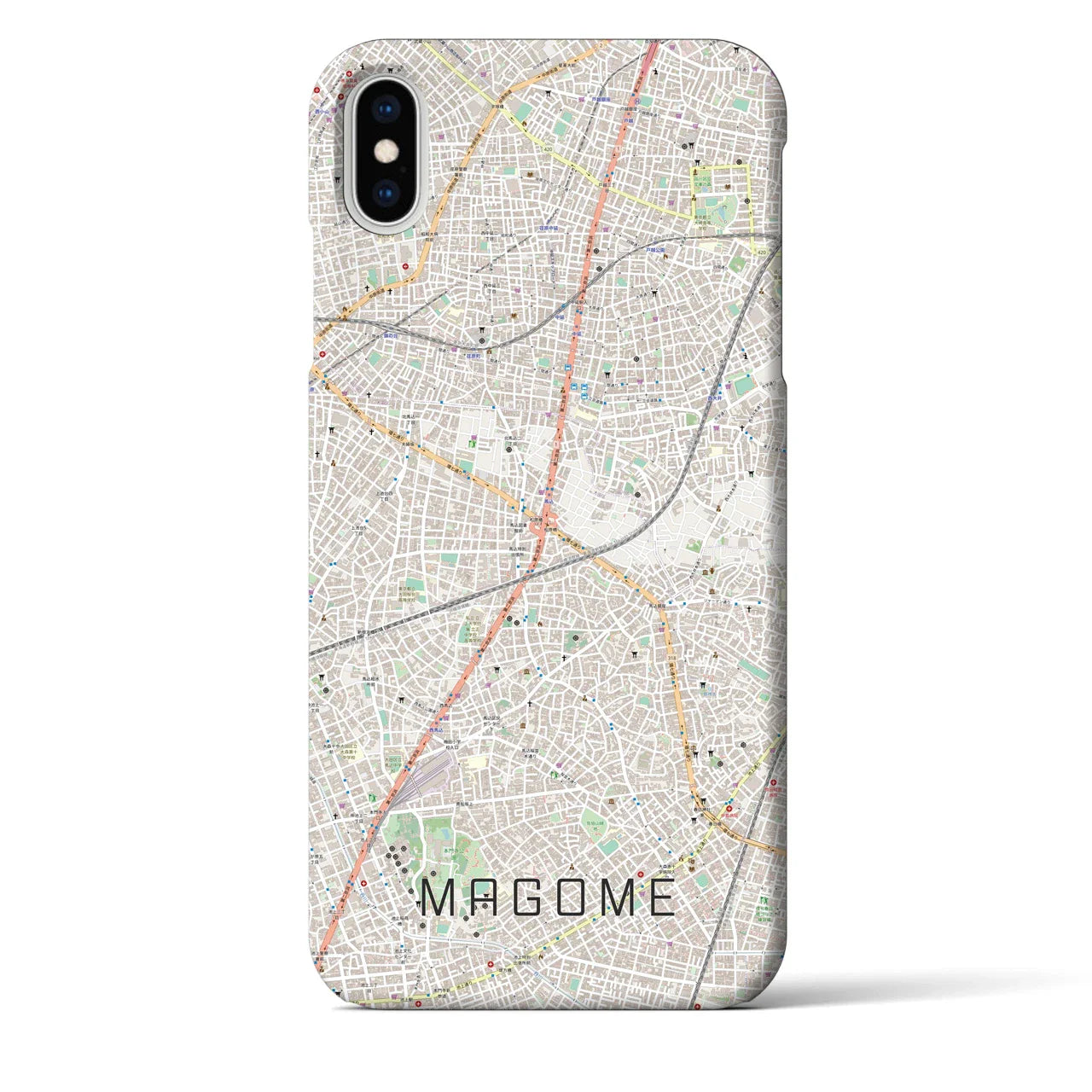 【馬込(東京都)】地図柄iPhoneケース(バックカバータイプ)