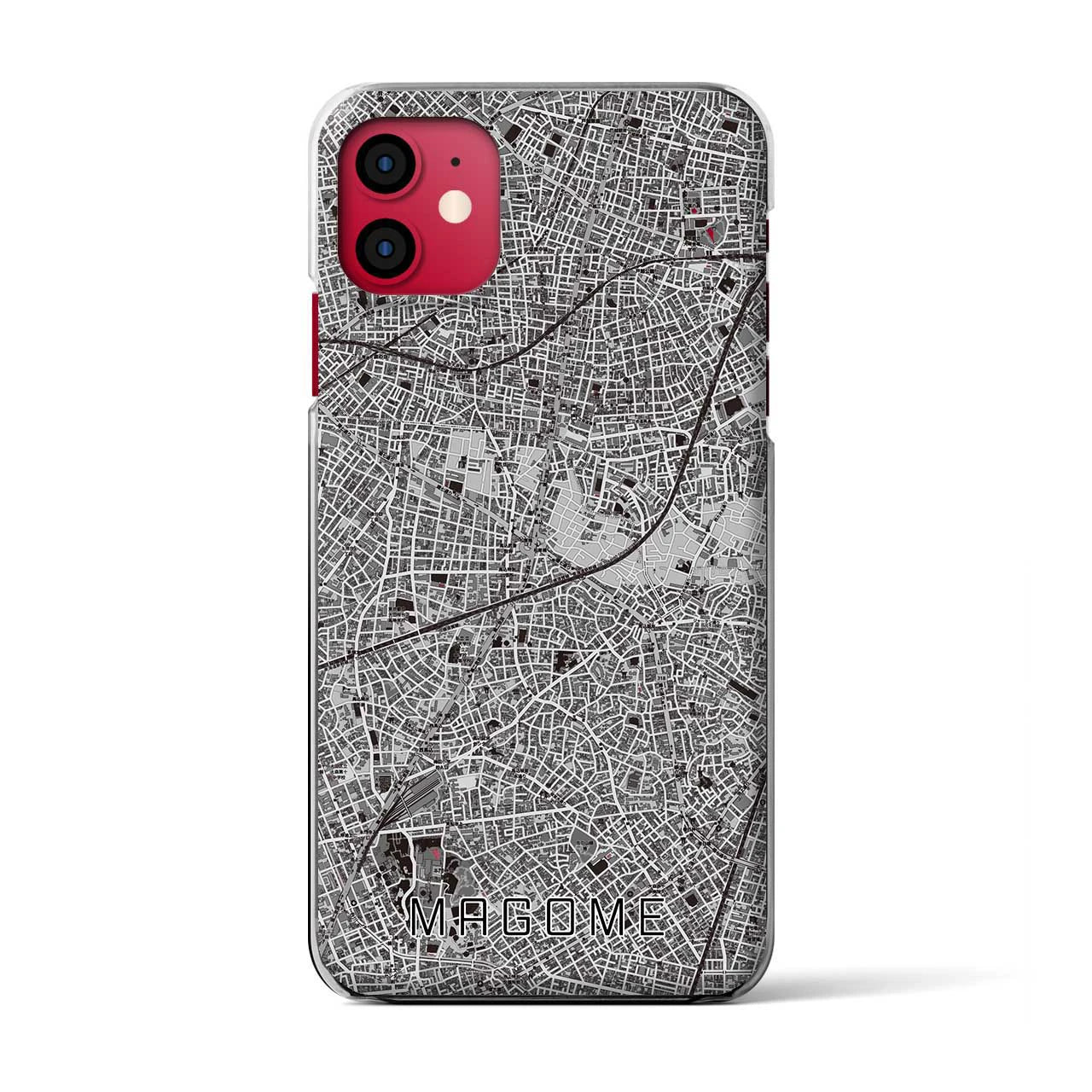 【馬込(東京都)】地図柄iPhoneケース(クリアタイプ)