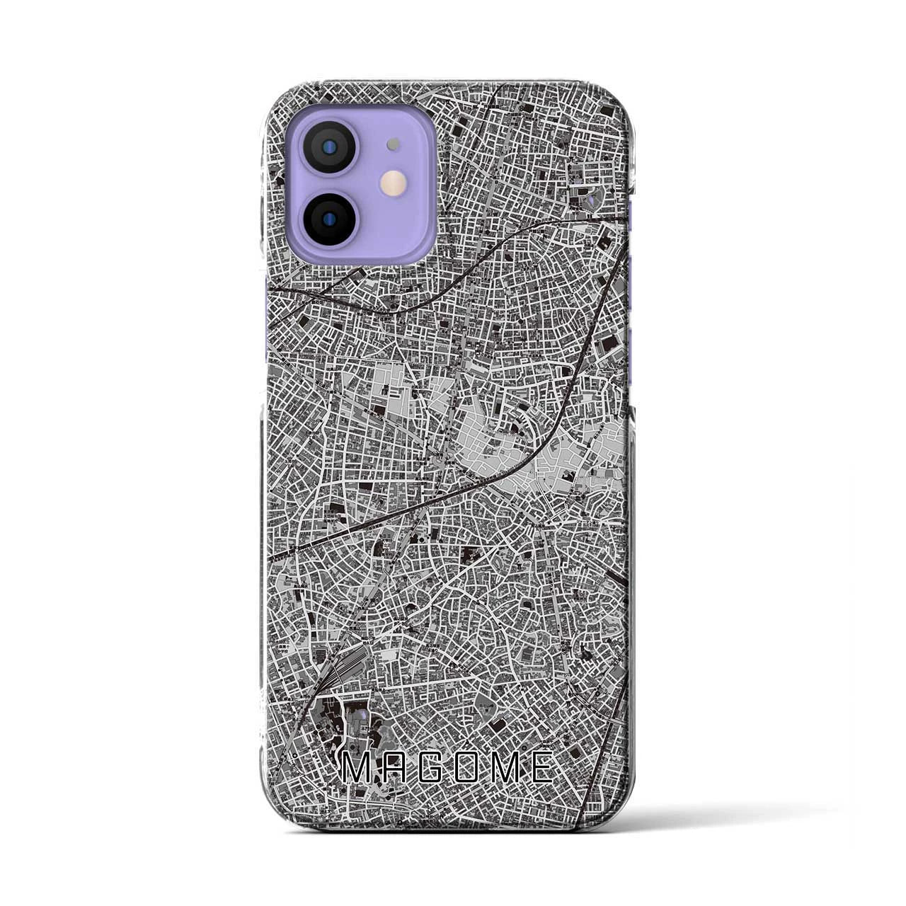 【馬込(東京都)】地図柄iPhoneケース(クリアタイプ)