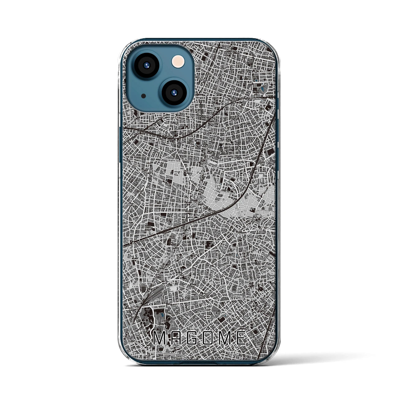 【馬込(東京都)】地図柄iPhoneケース(クリアタイプ)