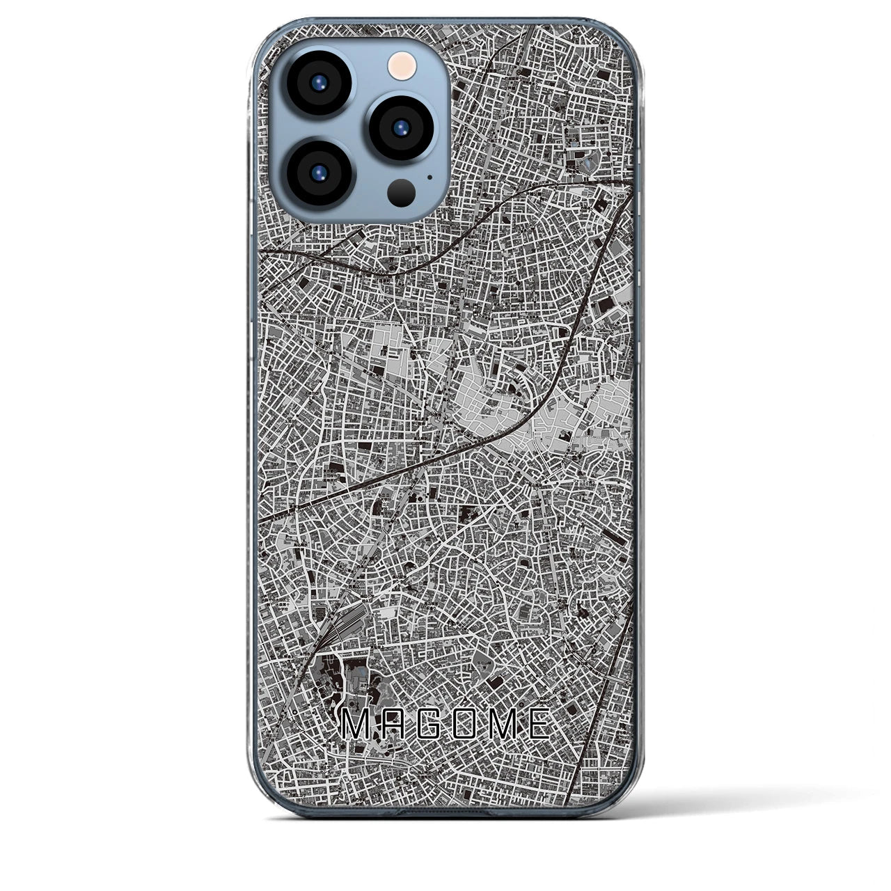 【馬込(東京都)】地図柄iPhoneケース(クリアタイプ)