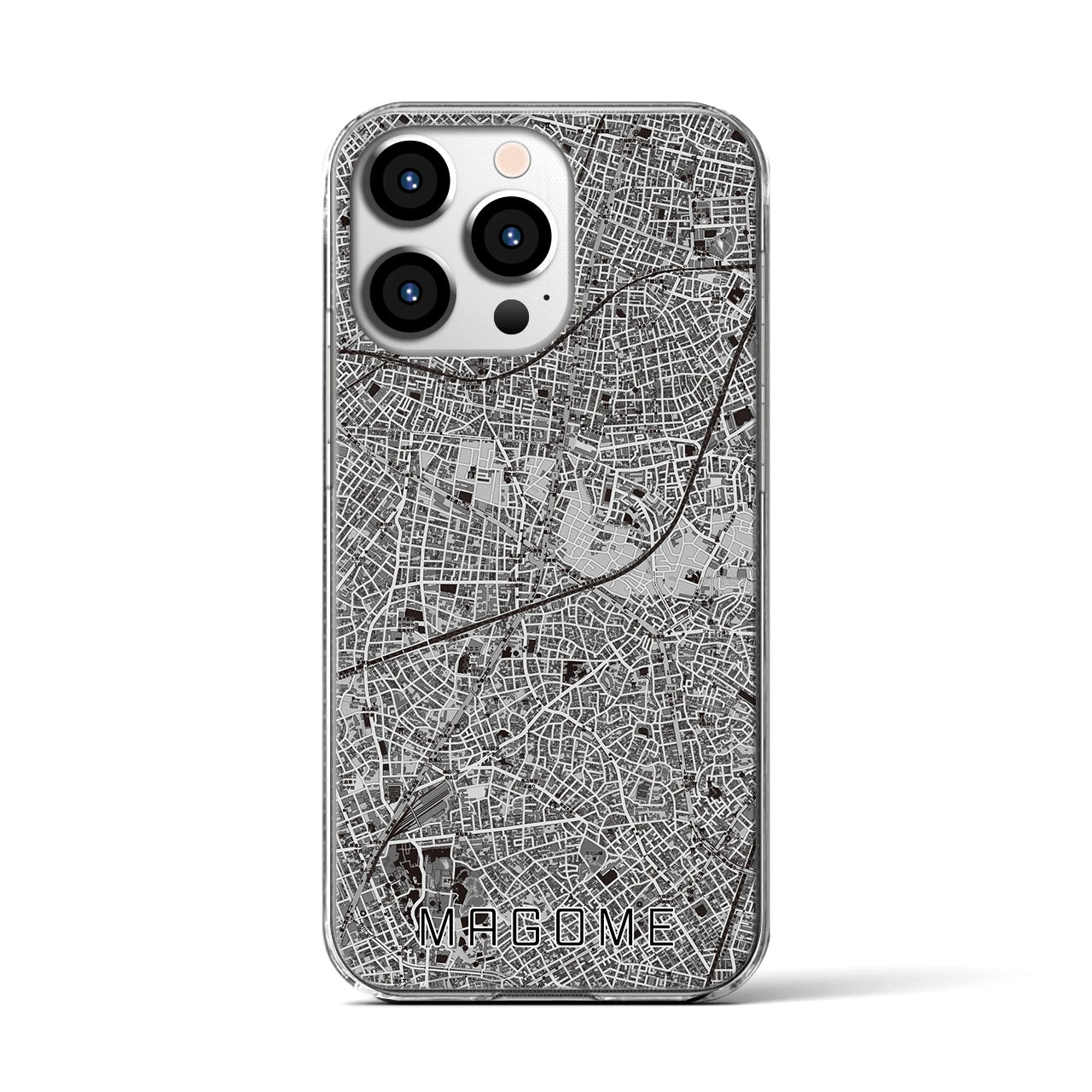 【馬込(東京都)】地図柄iPhoneケース(クリアタイプ)