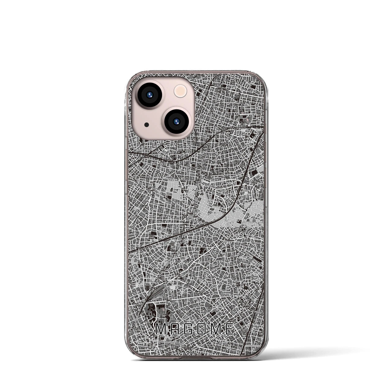 【馬込(東京都)】地図柄iPhoneケース(クリアタイプ)