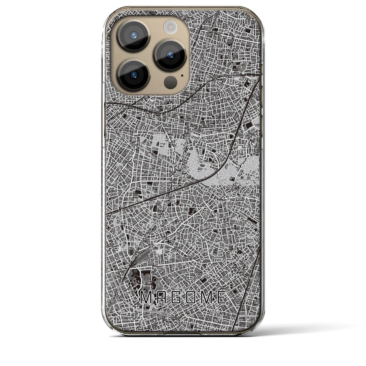 【馬込(東京都)】地図柄iPhoneケース(クリアタイプ)