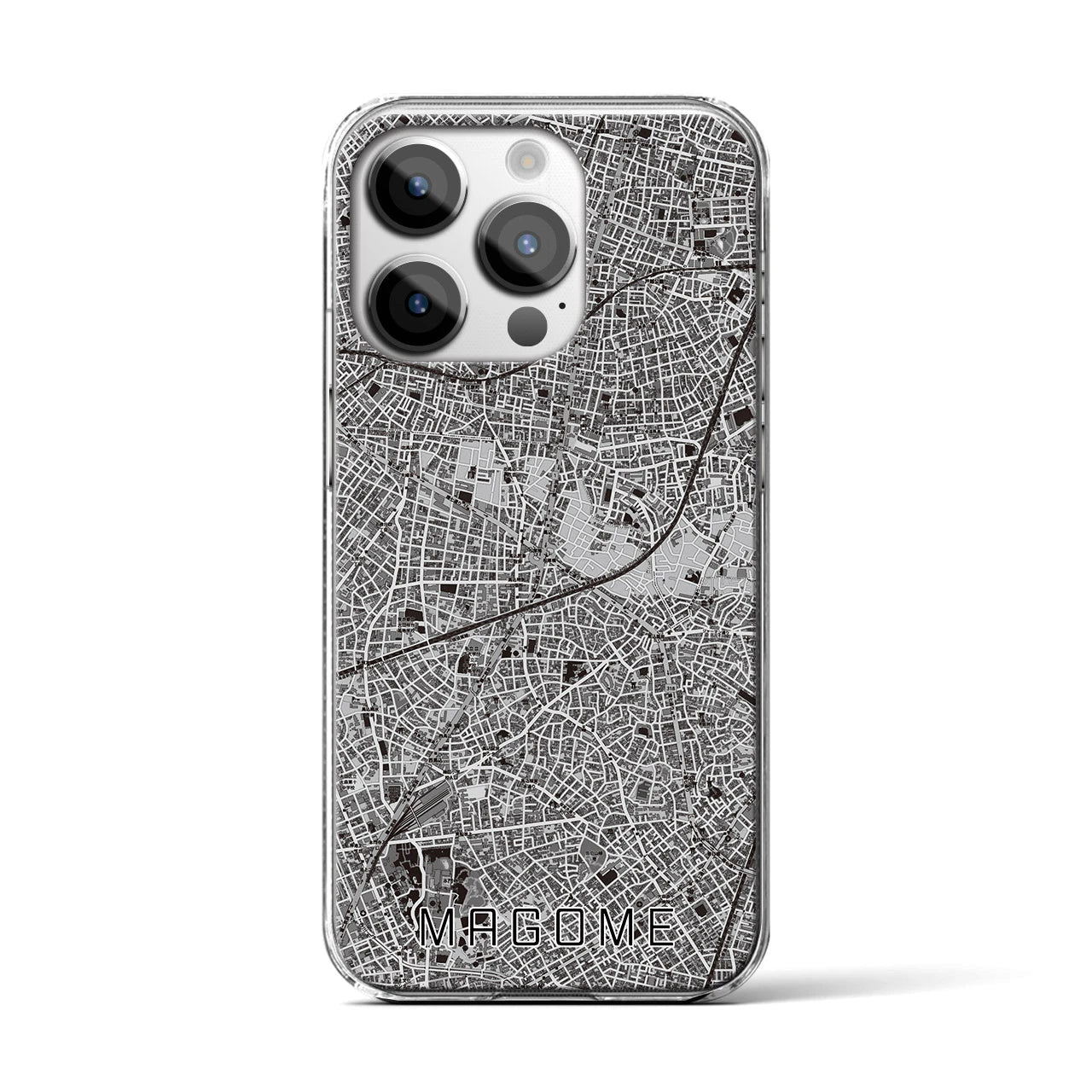 【馬込(東京都)】地図柄iPhoneケース(クリアタイプ)