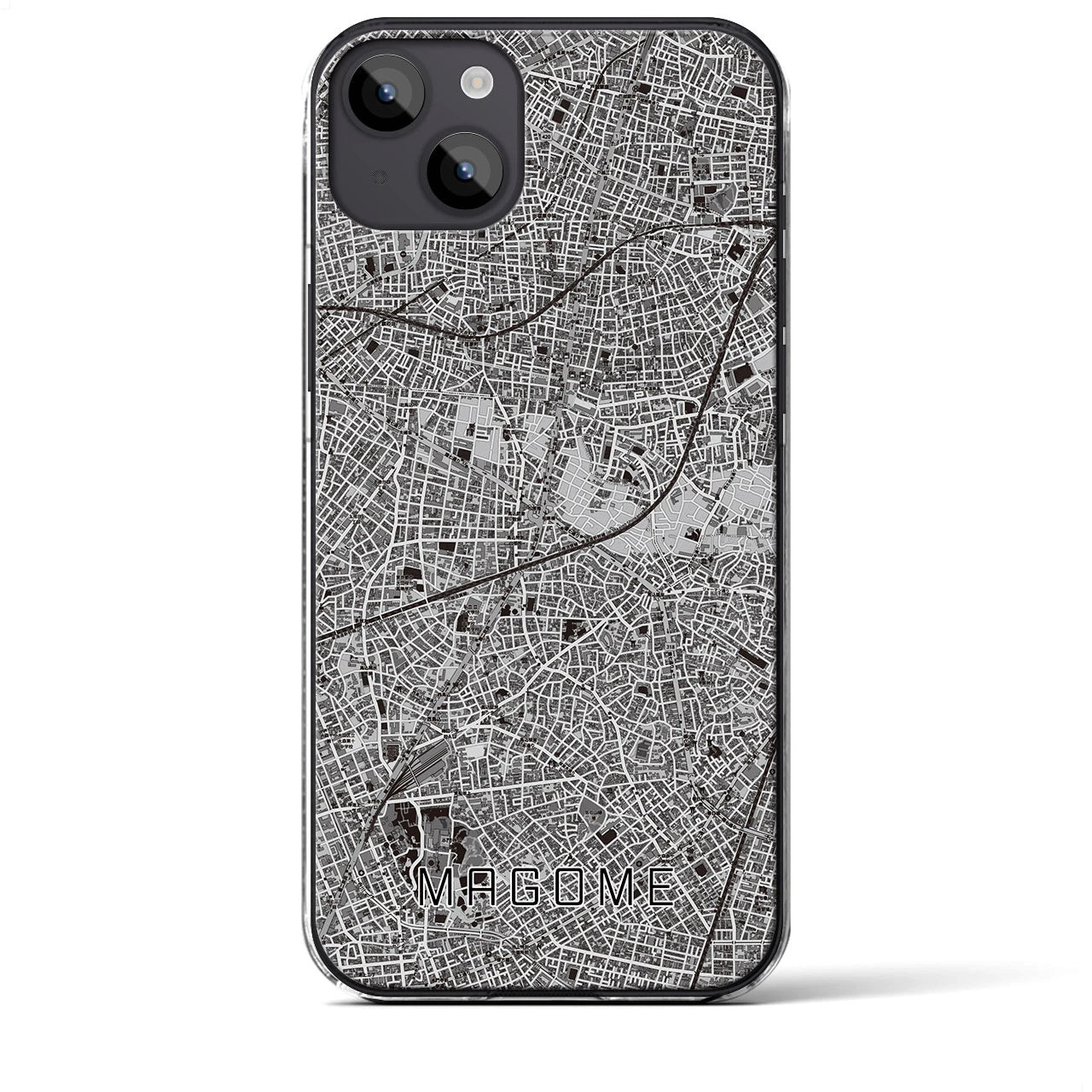 【馬込(東京都)】地図柄iPhoneケース(クリアタイプ)