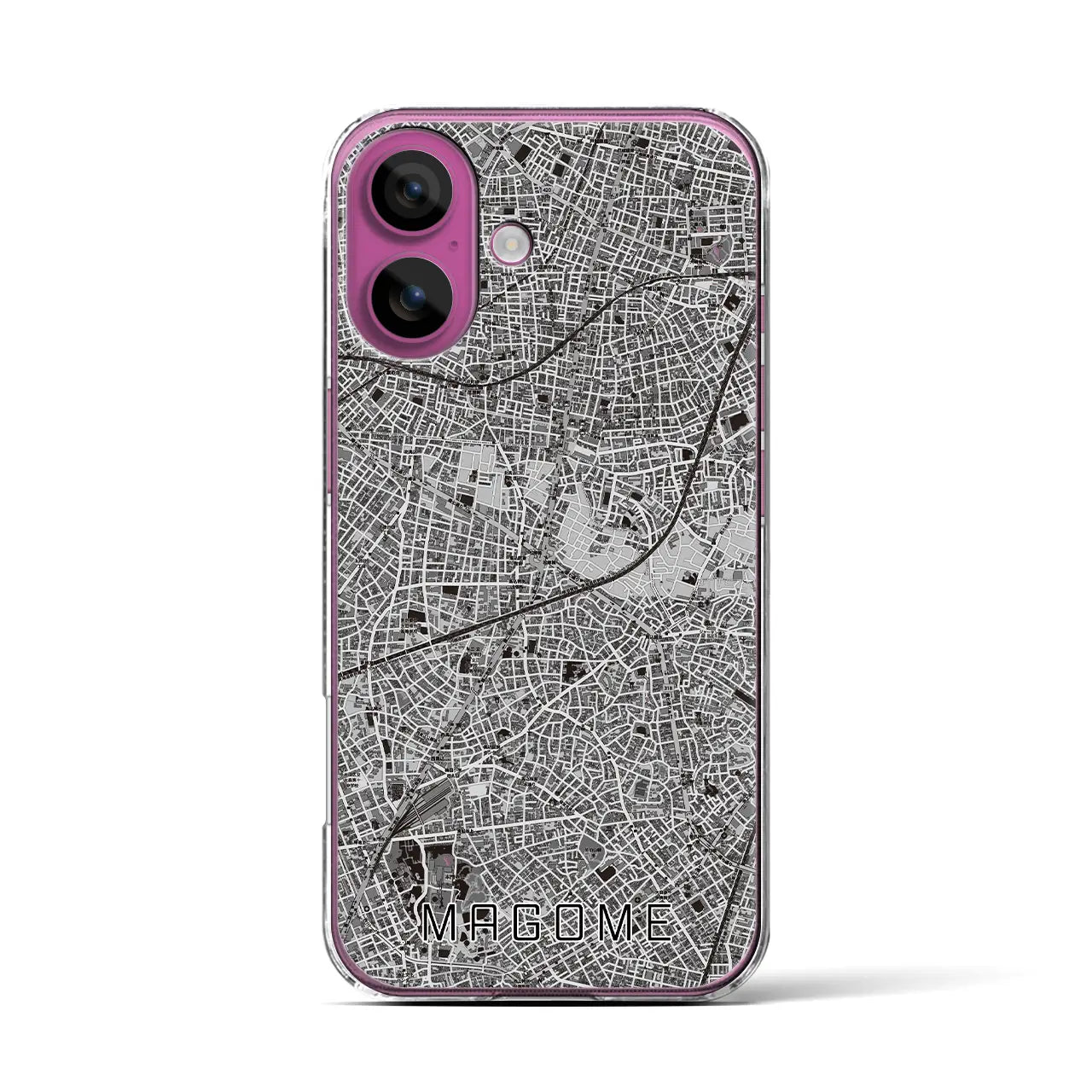 【馬込(東京都)】地図柄iPhoneケース(クリアタイプ)