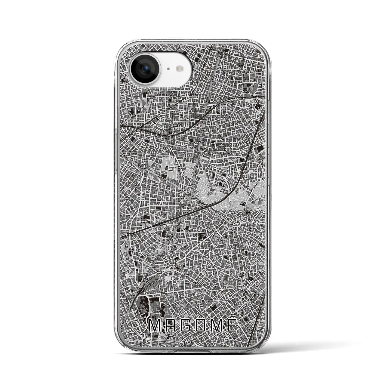 【馬込(東京都)】地図柄iPhoneケース(クリアタイプ)