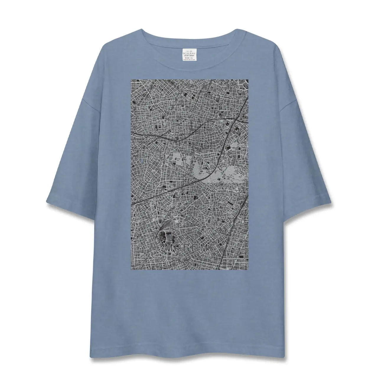 【馬込(東京都)】地図柄ビッグシルエットTシャツ