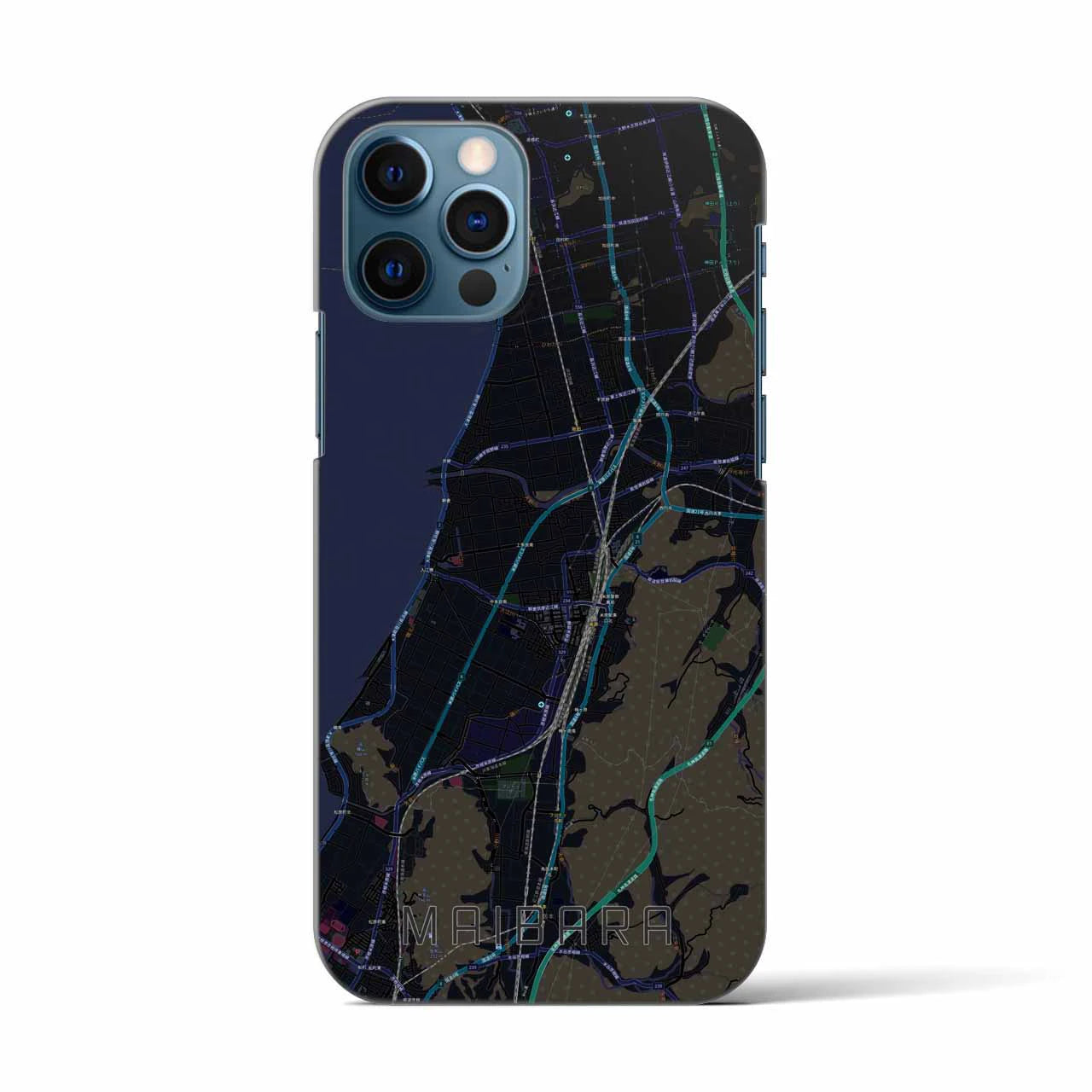 【米原(滋賀県)】地図柄iPhoneケース(バックカバータイプ)
