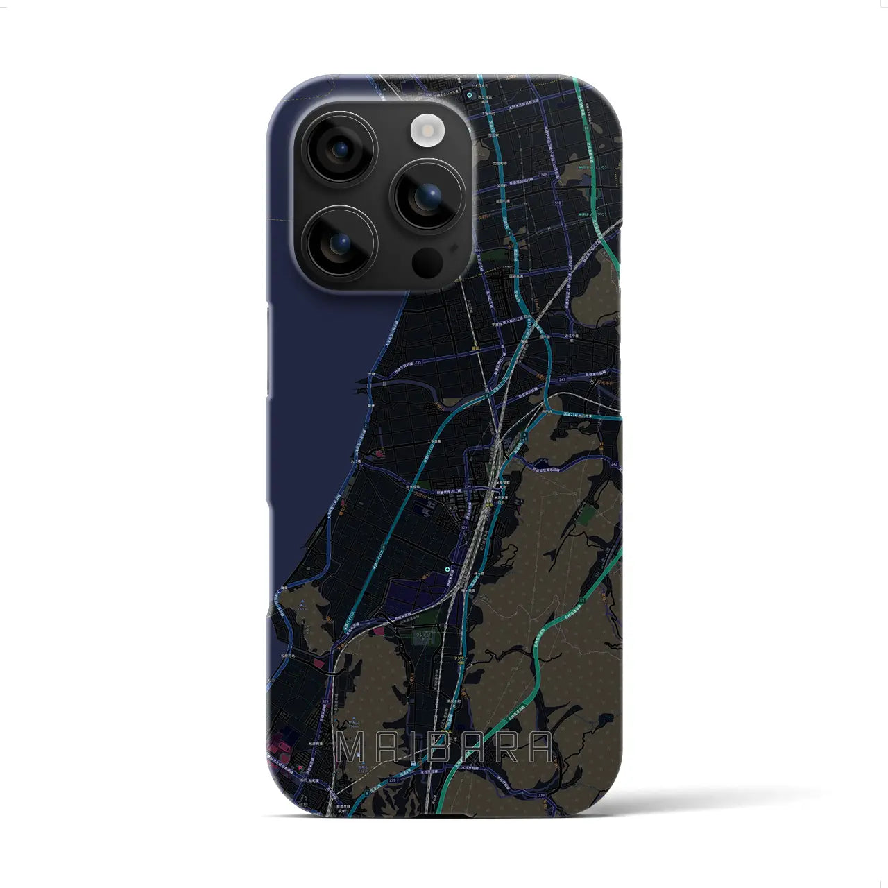 【米原(滋賀県)】地図柄iPhoneケース(バックカバータイプ)