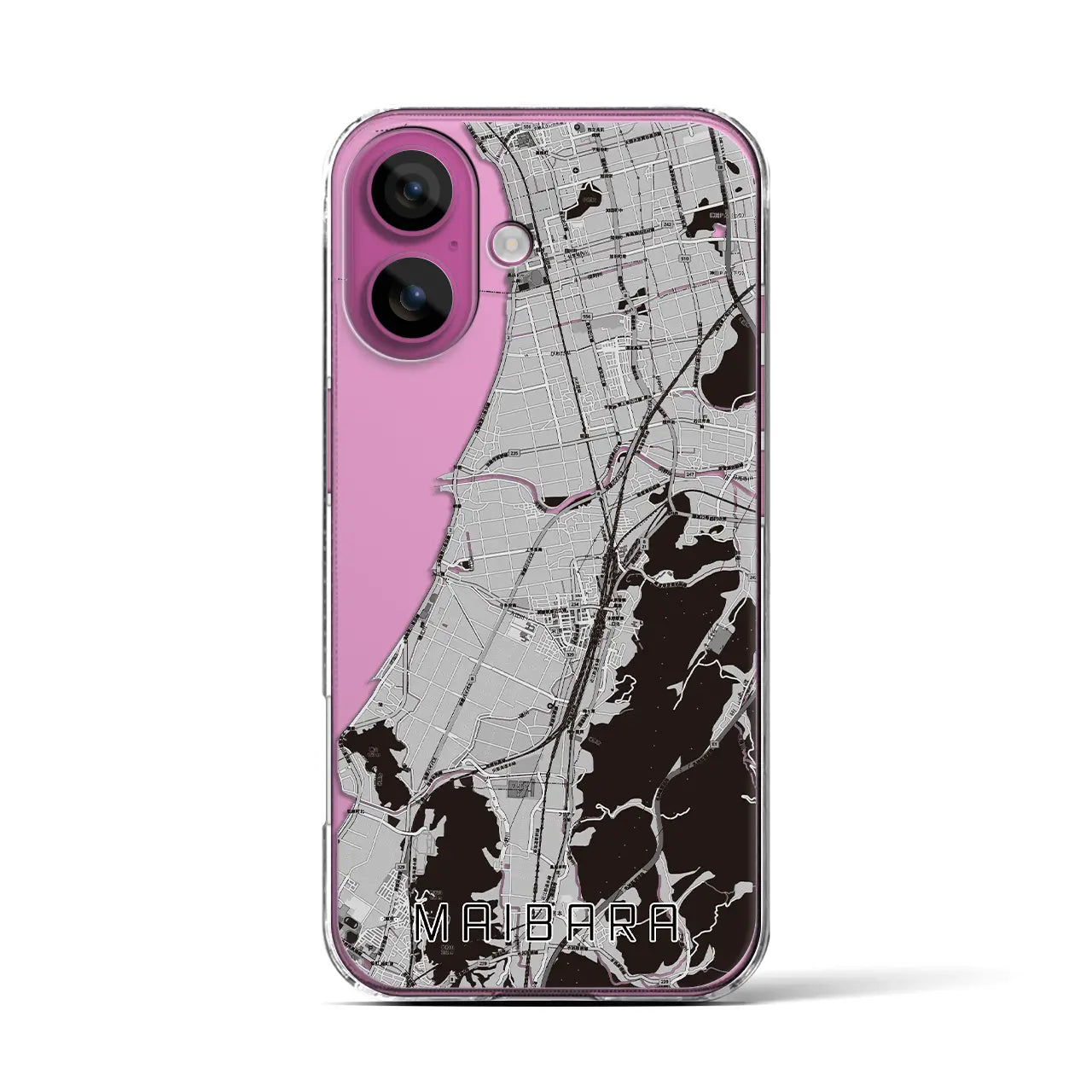 【米原(滋賀県)】地図柄iPhoneケース(クリアタイプ)