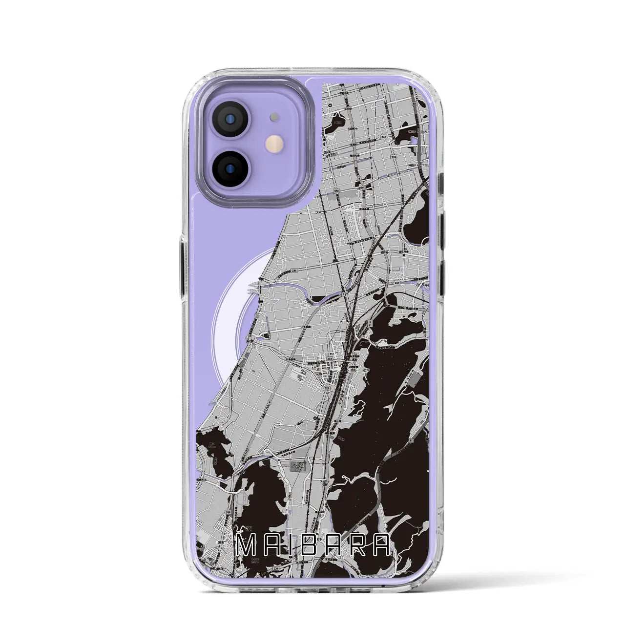 【米原(滋賀県)】地図柄iPhoneケース(MagSafeタイプ)