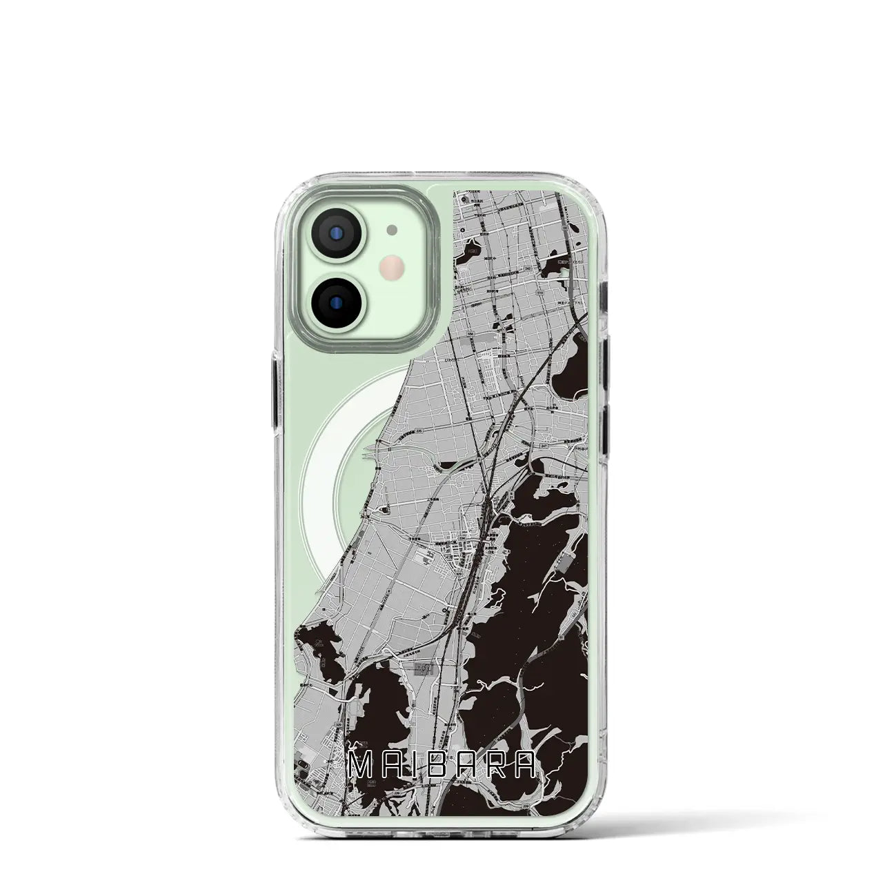 【米原(滋賀県)】地図柄iPhoneケース(MagSafeタイプ)