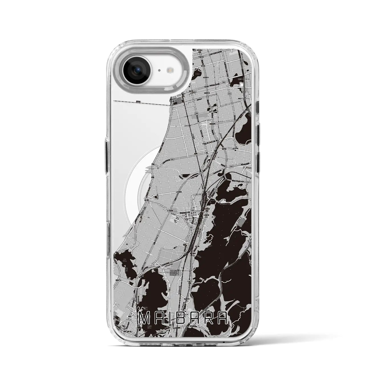 【米原(滋賀県)】地図柄iPhoneケース(MagSafeタイプ)