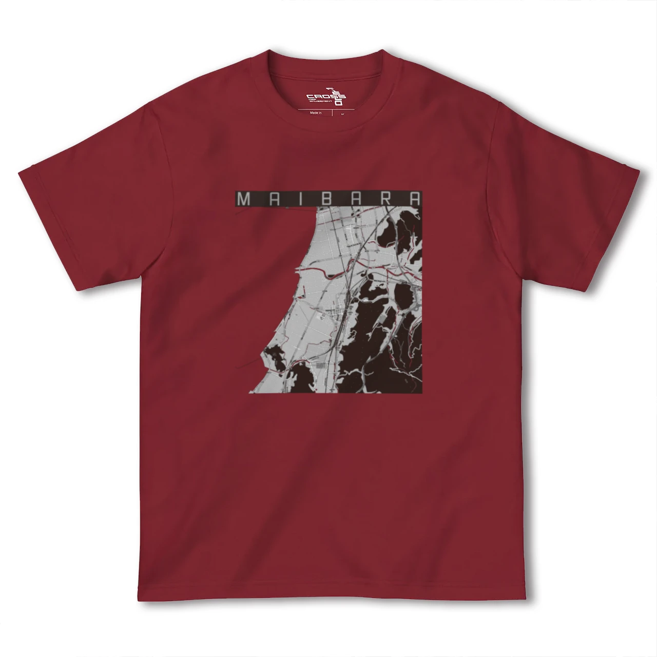 【米原(滋賀県)】地図柄ヘビーウェイトTシャツ