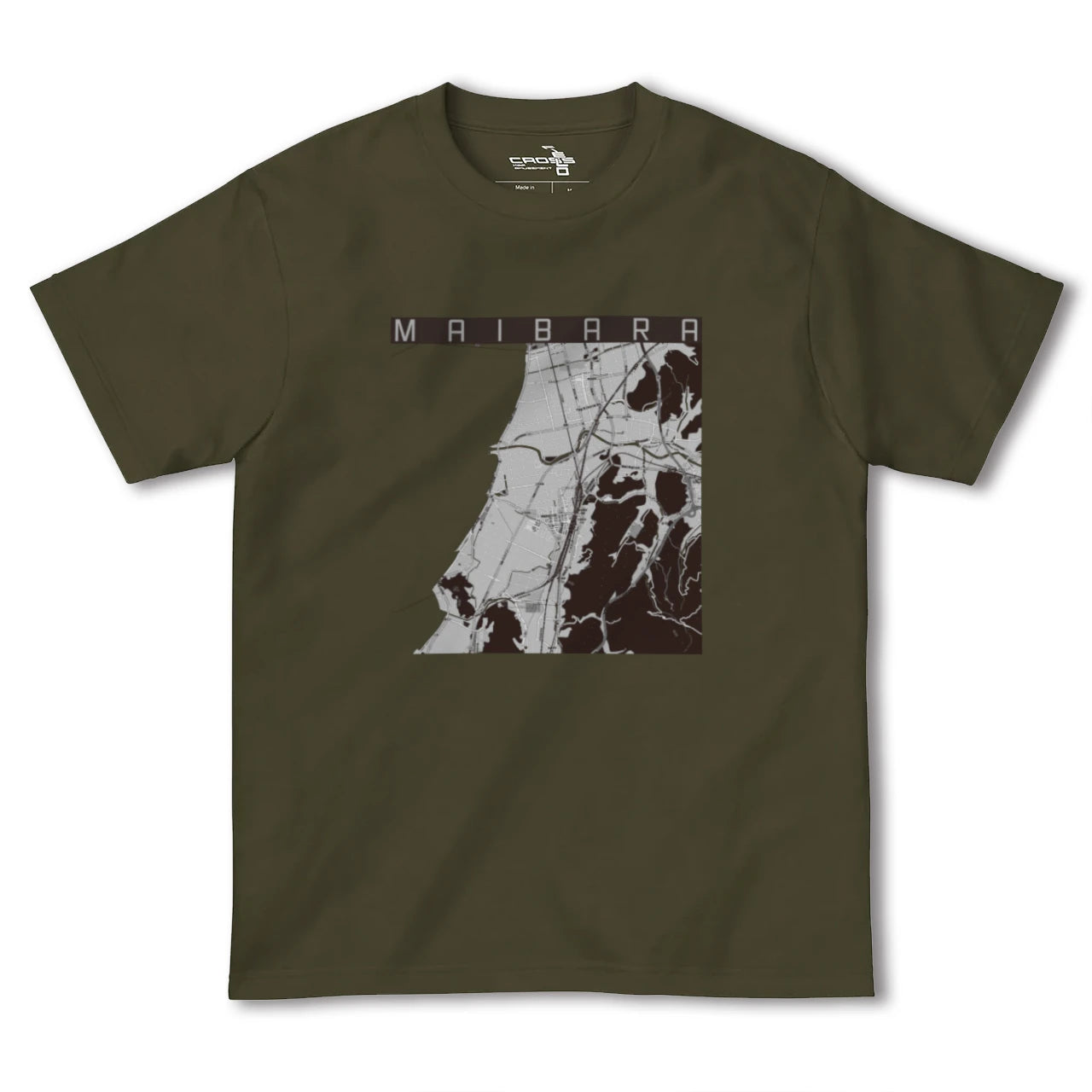 【米原(滋賀県)】地図柄ヘビーウェイトTシャツ