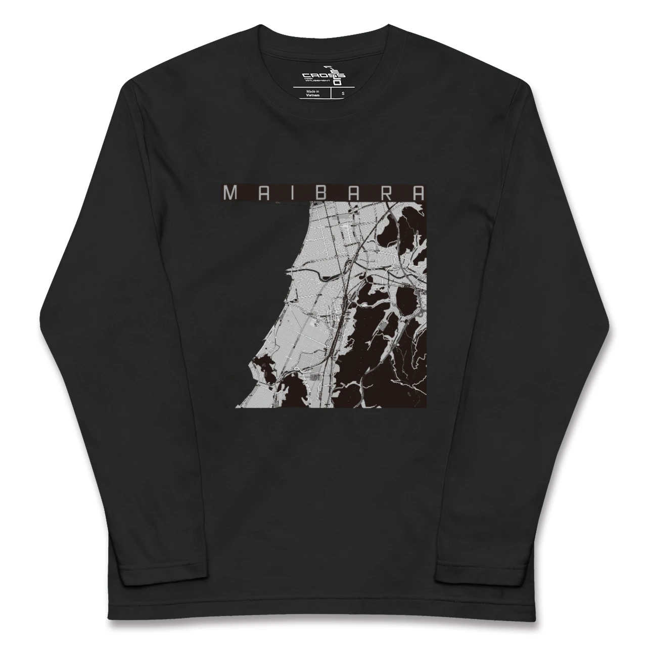 【米原(滋賀県)】地図柄ロングスリーブTシャツ
