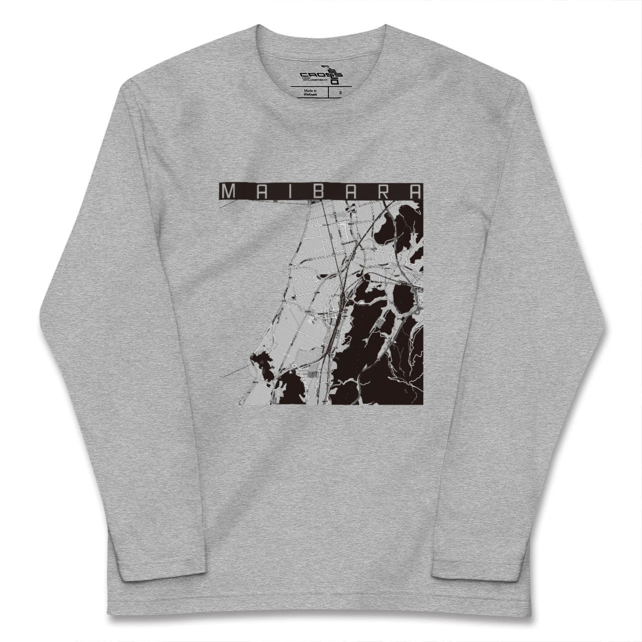 【米原(滋賀県)】地図柄ロングスリーブTシャツ
