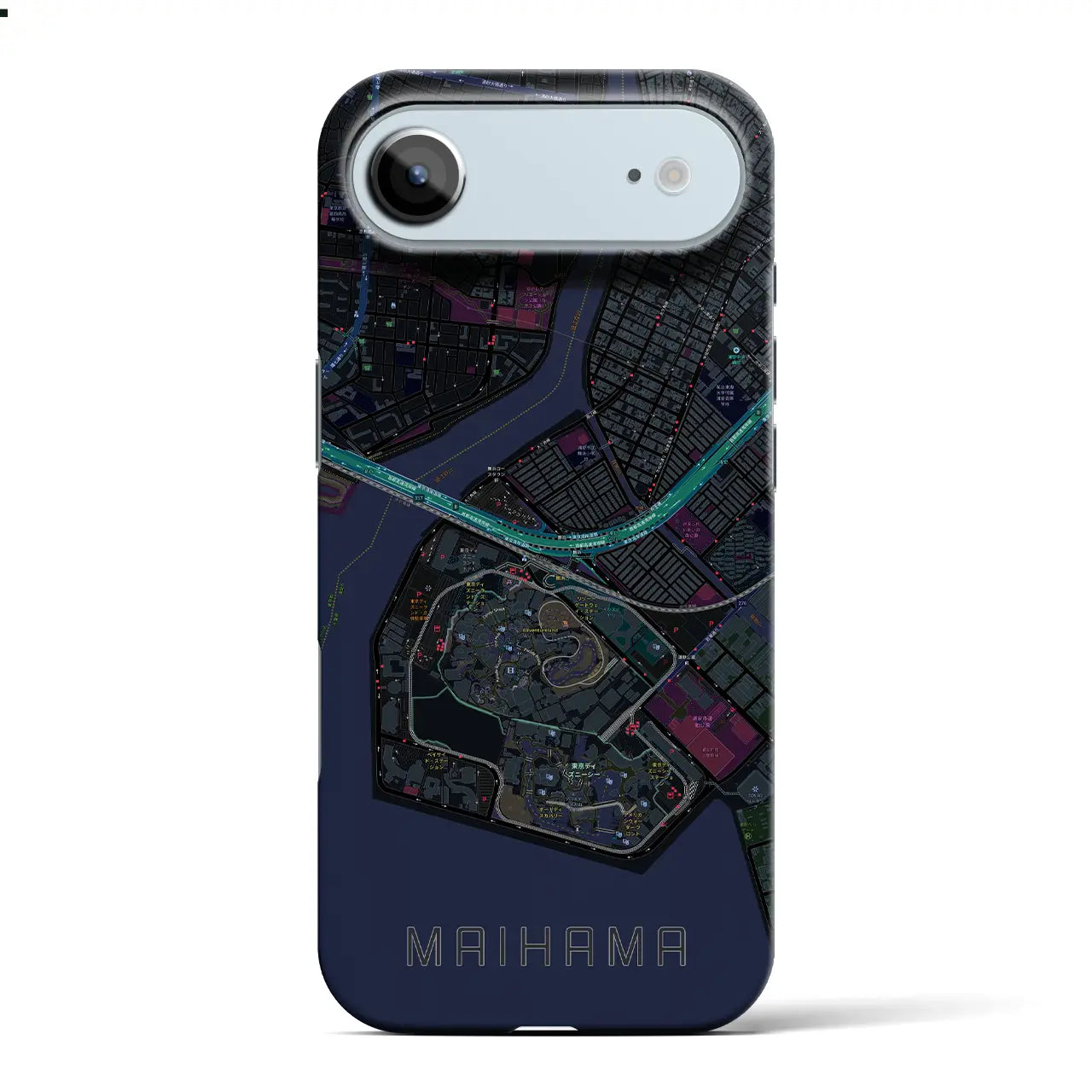 【舞浜(千葉県)】地図柄iPhoneケース(バックカバータイプ)