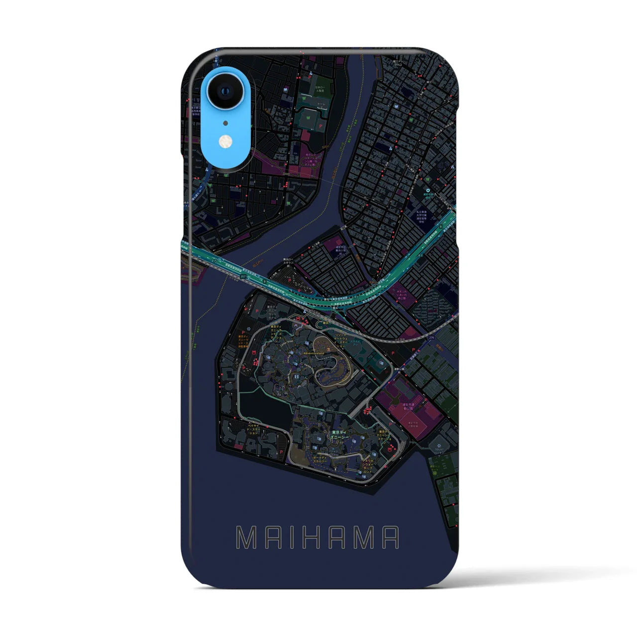 【舞浜(千葉県)】地図柄iPhoneケース(バックカバータイプ)