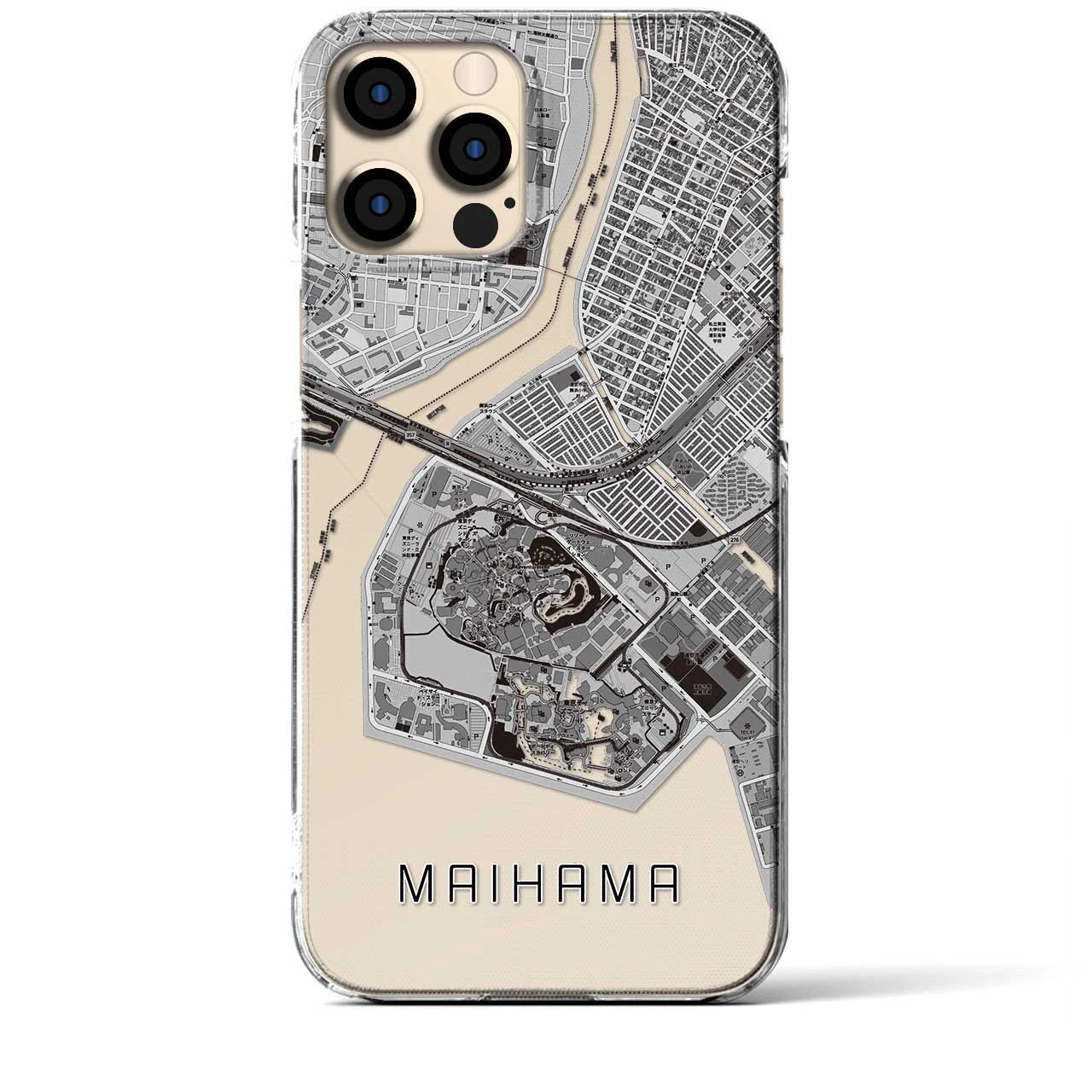 【舞浜(千葉県)】地図柄iPhoneケース(クリアタイプ)