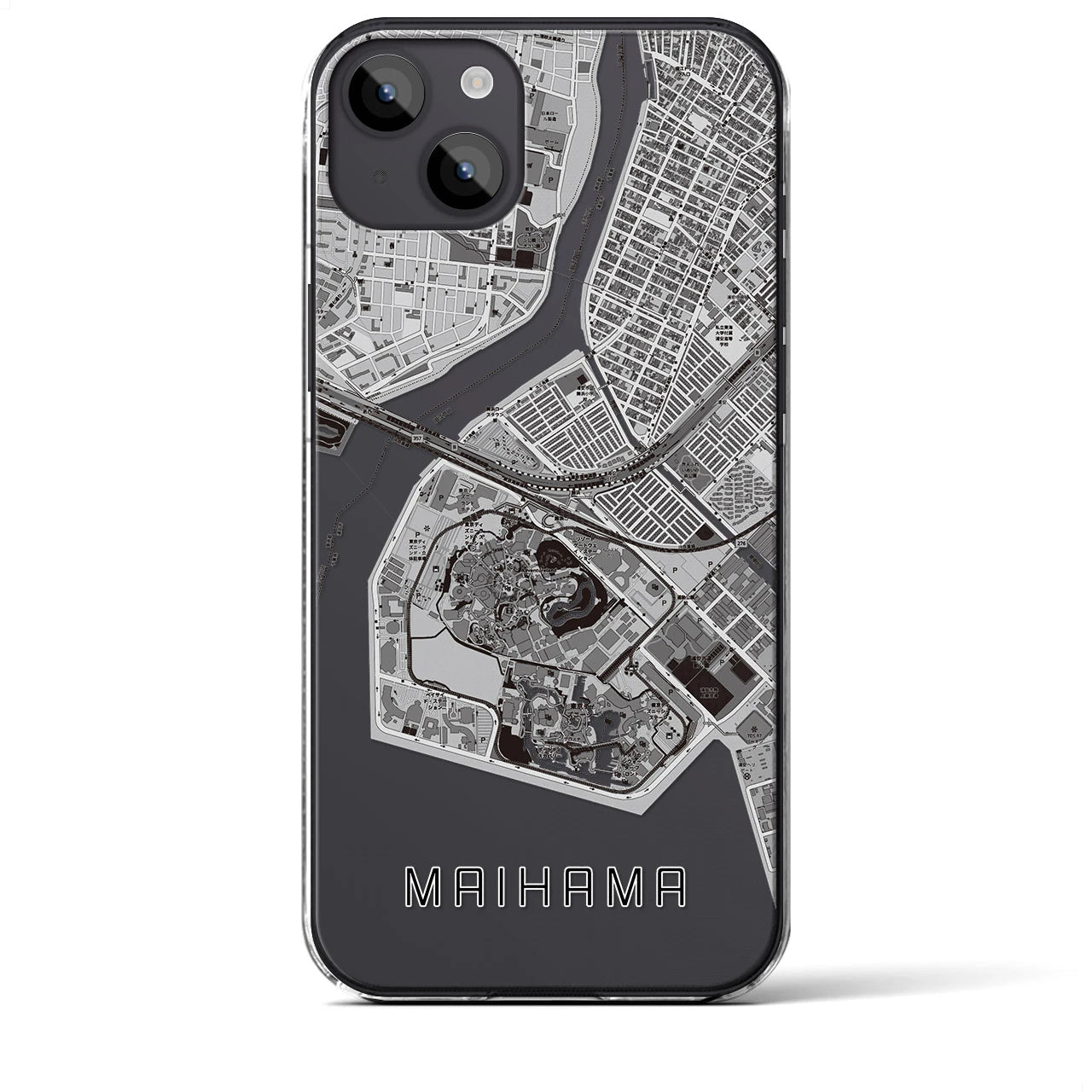 【舞浜(千葉県)】地図柄iPhoneケース(クリアタイプ)