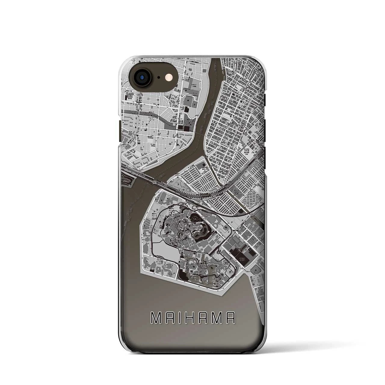 【舞浜(千葉県)】地図柄iPhoneケース(クリアタイプ)