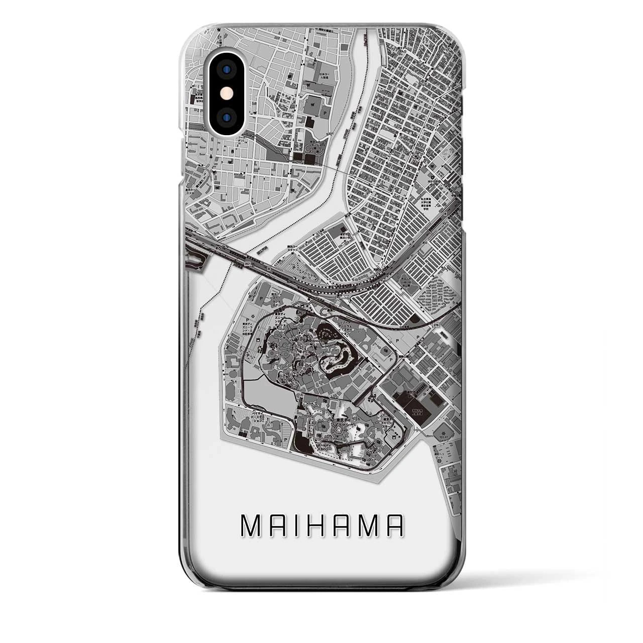 【舞浜(千葉県)】地図柄iPhoneケース(クリアタイプ)