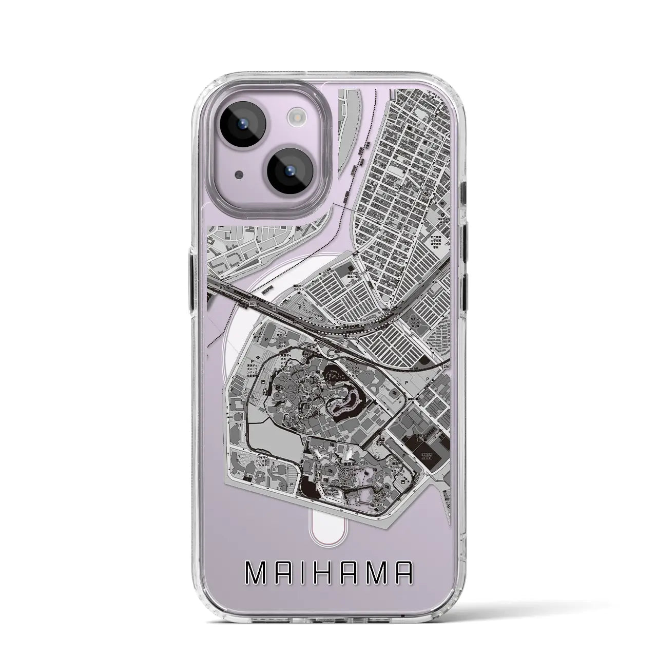 【舞浜(千葉県)】地図柄iPhoneケース(MagSafeタイプ)