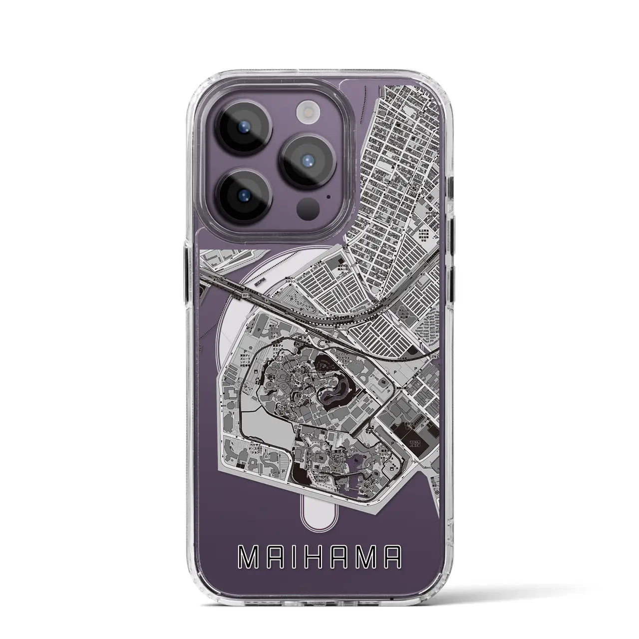 【舞浜(千葉県)】地図柄iPhoneケース(MagSafeタイプ)