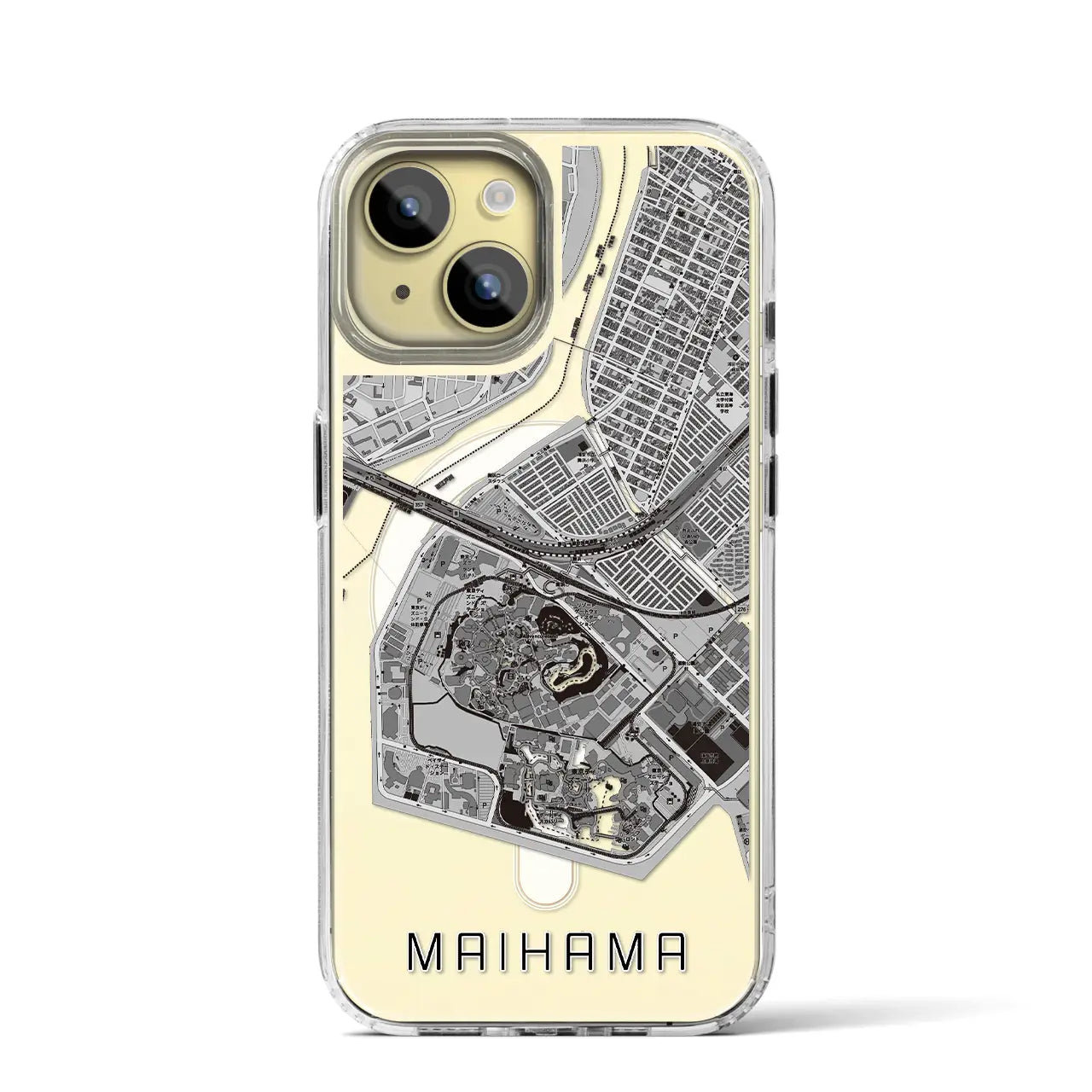 【舞浜(千葉県)】地図柄iPhoneケース(MagSafeタイプ)